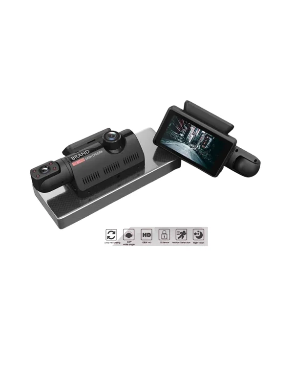 Araç İçi ve Ön Kameralı 3 İnç IPS Ekranlı Full HD Güvenlik Kamerası