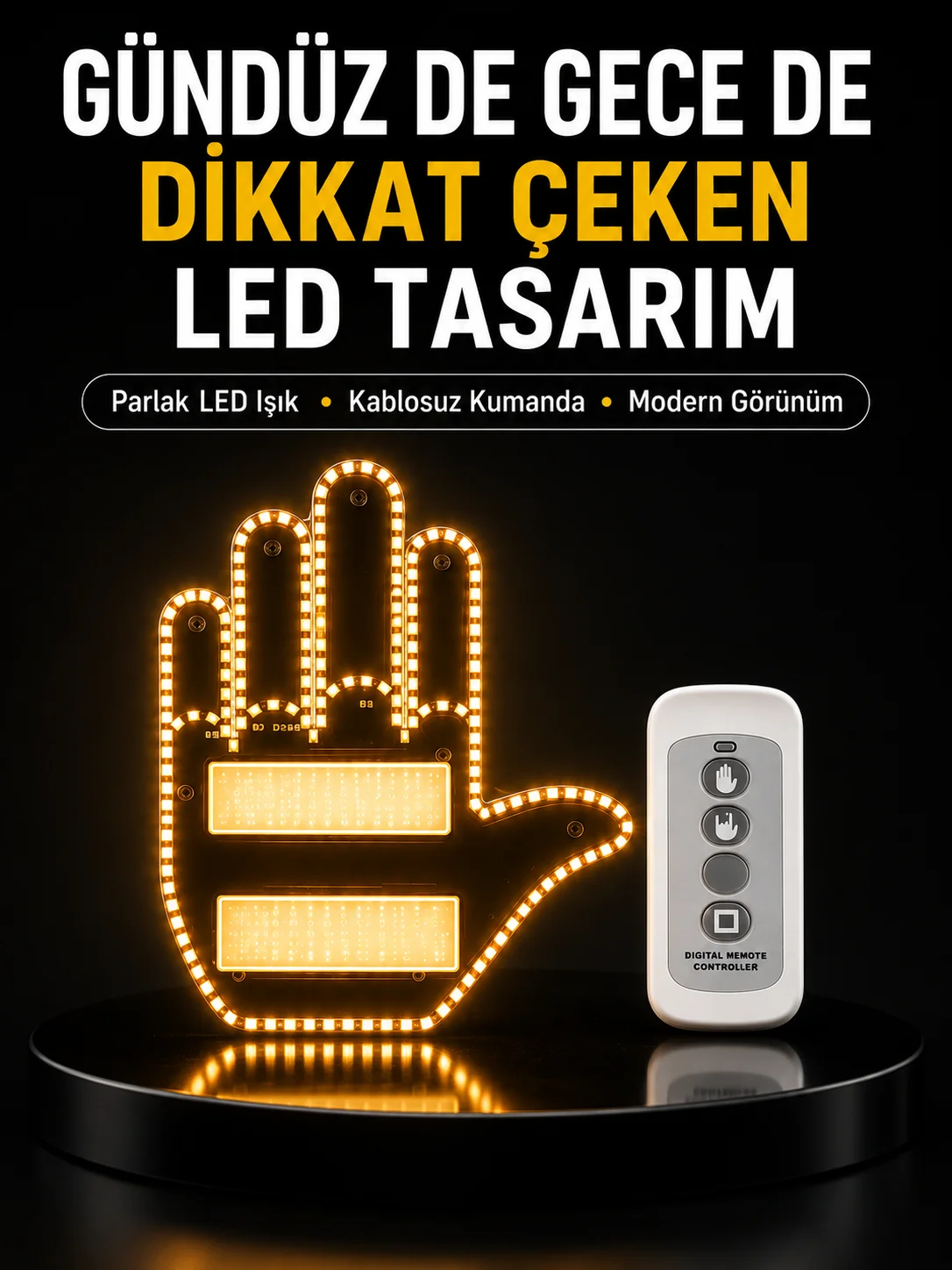 Araç İçin Eğlenceli LED El İşareti Işığı