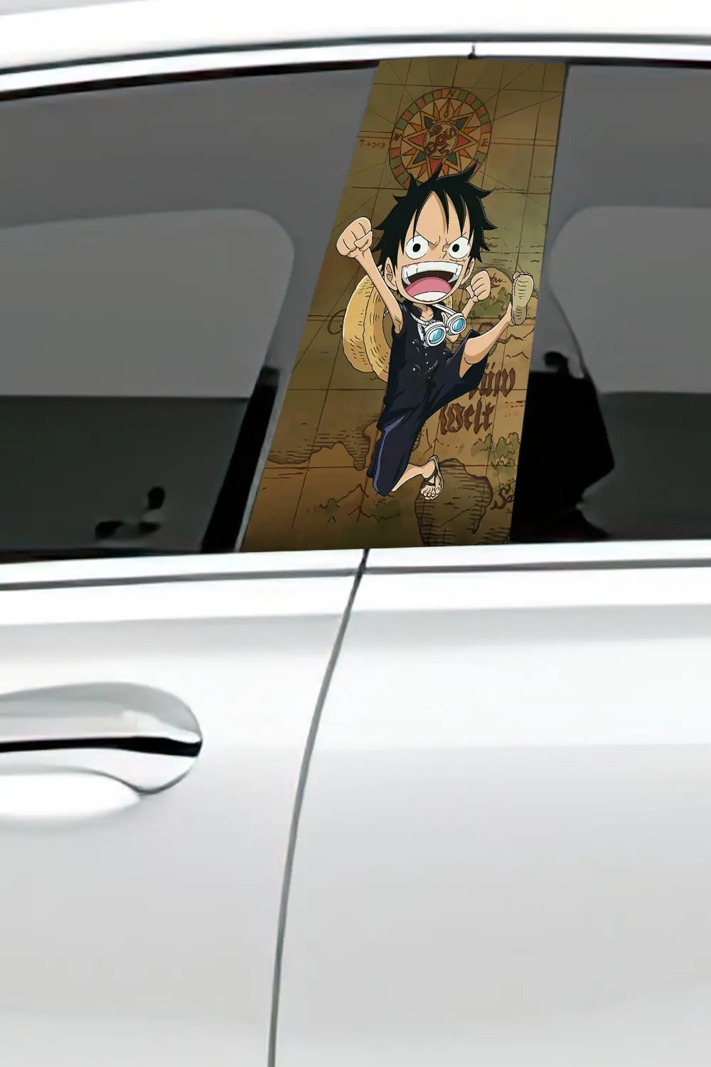 Araç Kapı Direk Kaplama Folyosu Desenli (Sağ Sol Takım) (2 Adet) 