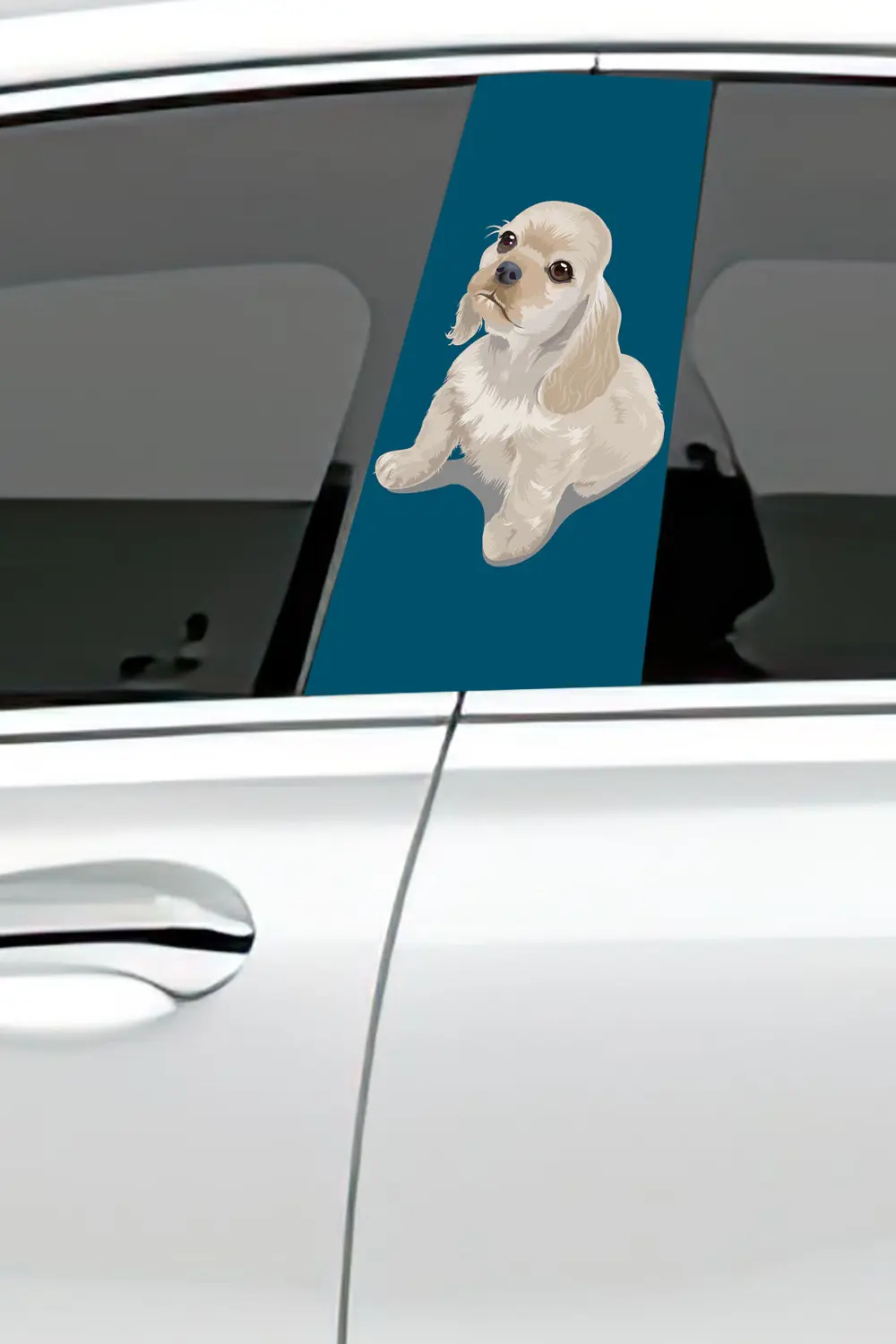 Araç Kapı Direk Kaplama Folyosu Desenli (Sağ Sol Takım) (2 Adet) 