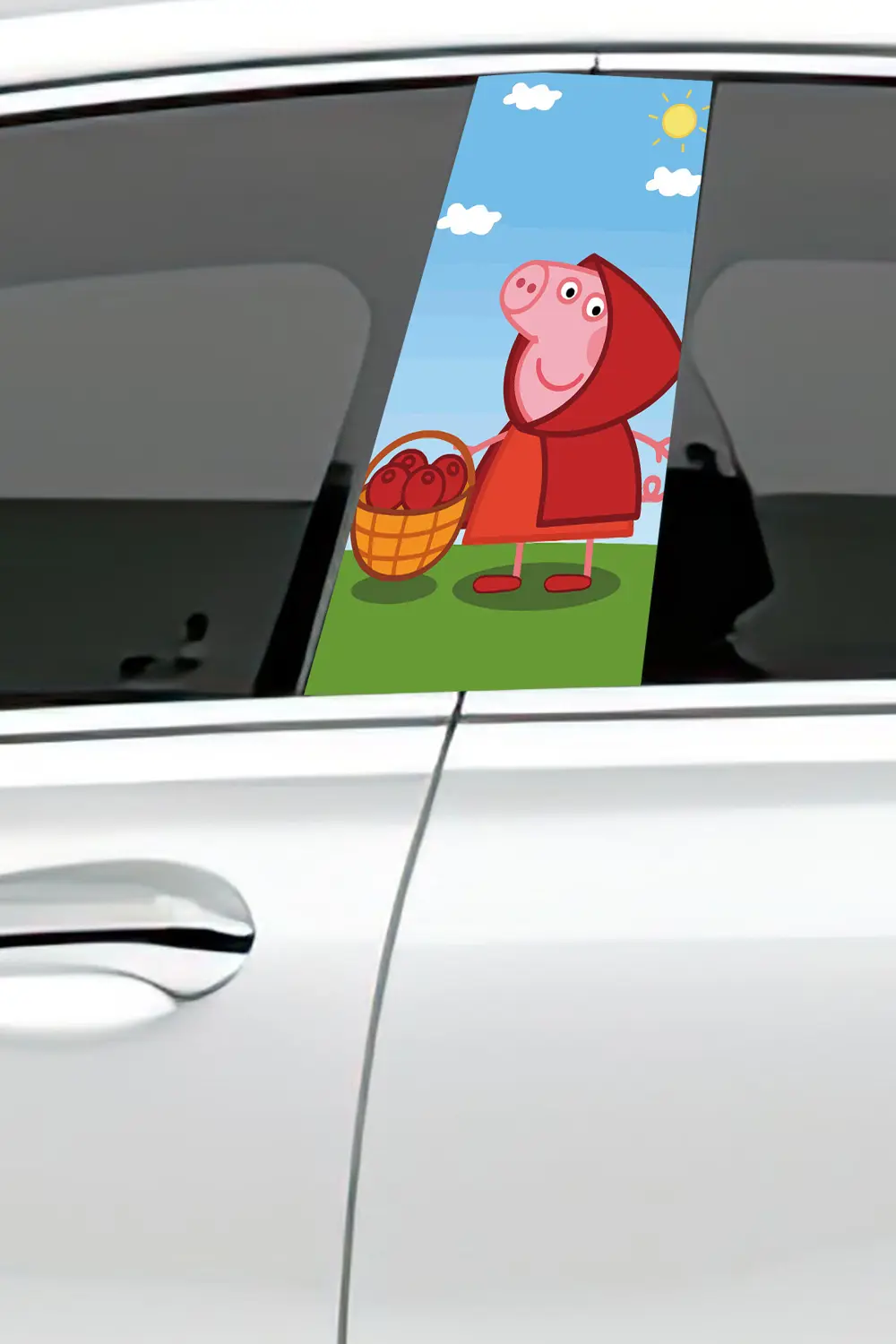 Araç Kapı Direk Kaplama Folyosu Desenli (sağ Sol Takım) (2 Adet) 