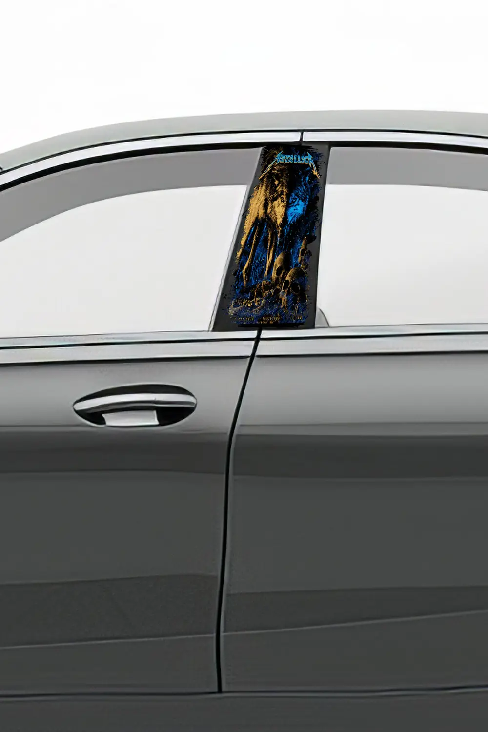 Araç Kapı Direk Kaplama Folyosu Desenli (Sağ Sol Takım) (2 Adet) 