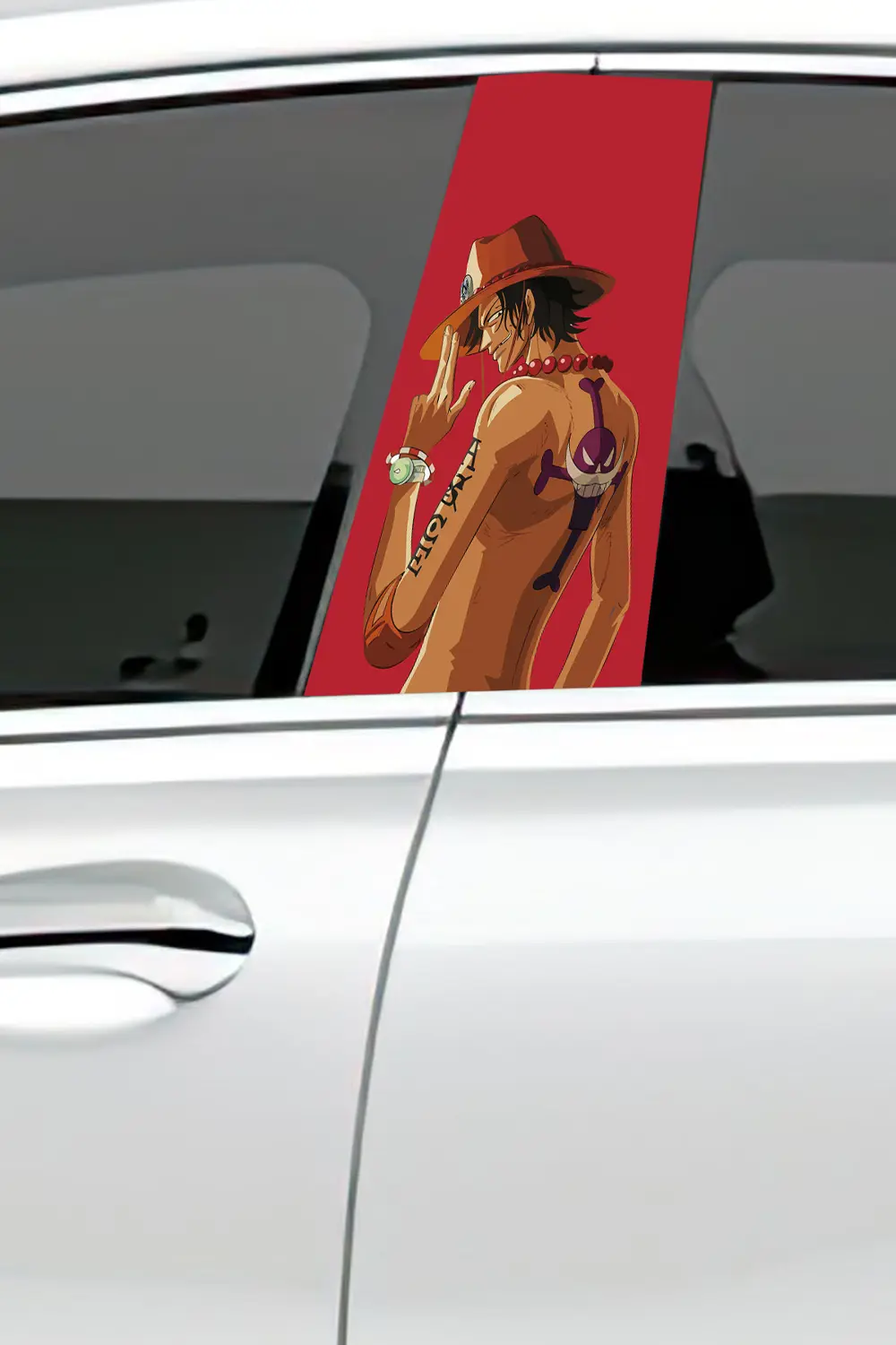 Araç Kapı Direk Kaplama Folyosu Desenli (Sağ Sol Takım) (2 Adet) 