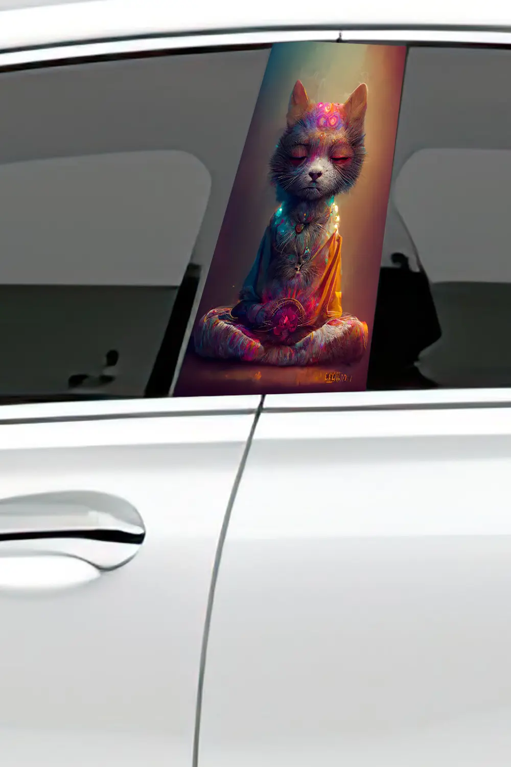 Araç Kapı Direk Kaplama Folyosu Desenli (Sağ Sol Takım) (2 Adet) 