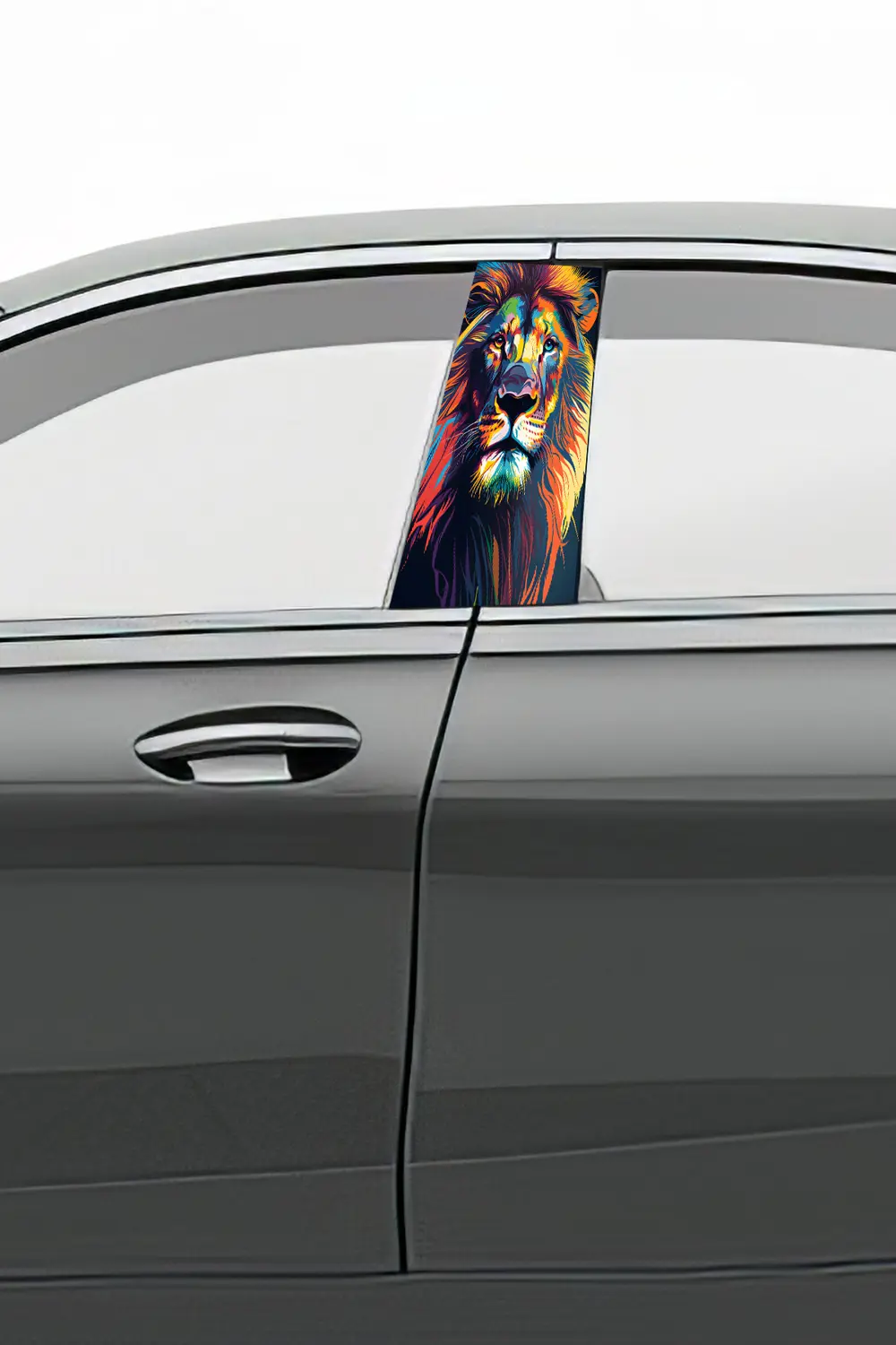 Araç Kapı Direk Kaplama Folyosu Desenli (Sağ Sol Takım) (2 Adet) 