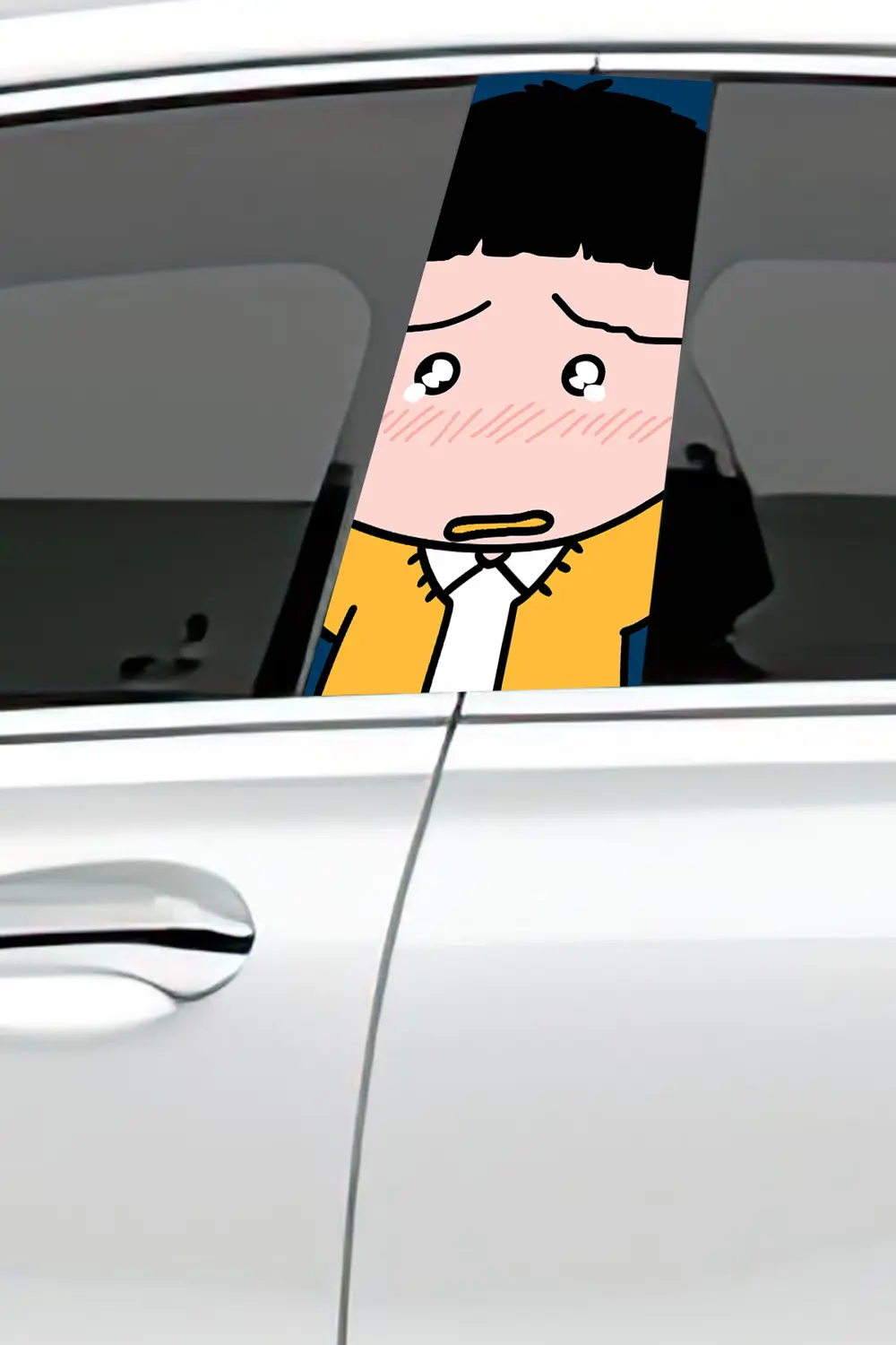 Araç Kapı Direk Kaplama Folyosu Desenli (Sağ Sol Takım) (2 Adet) 