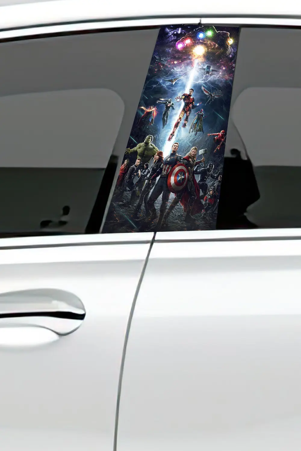 Araç Kapı Direk Kaplama Folyosu Desenli (Sağ Sol Takım) (2 Adet) 