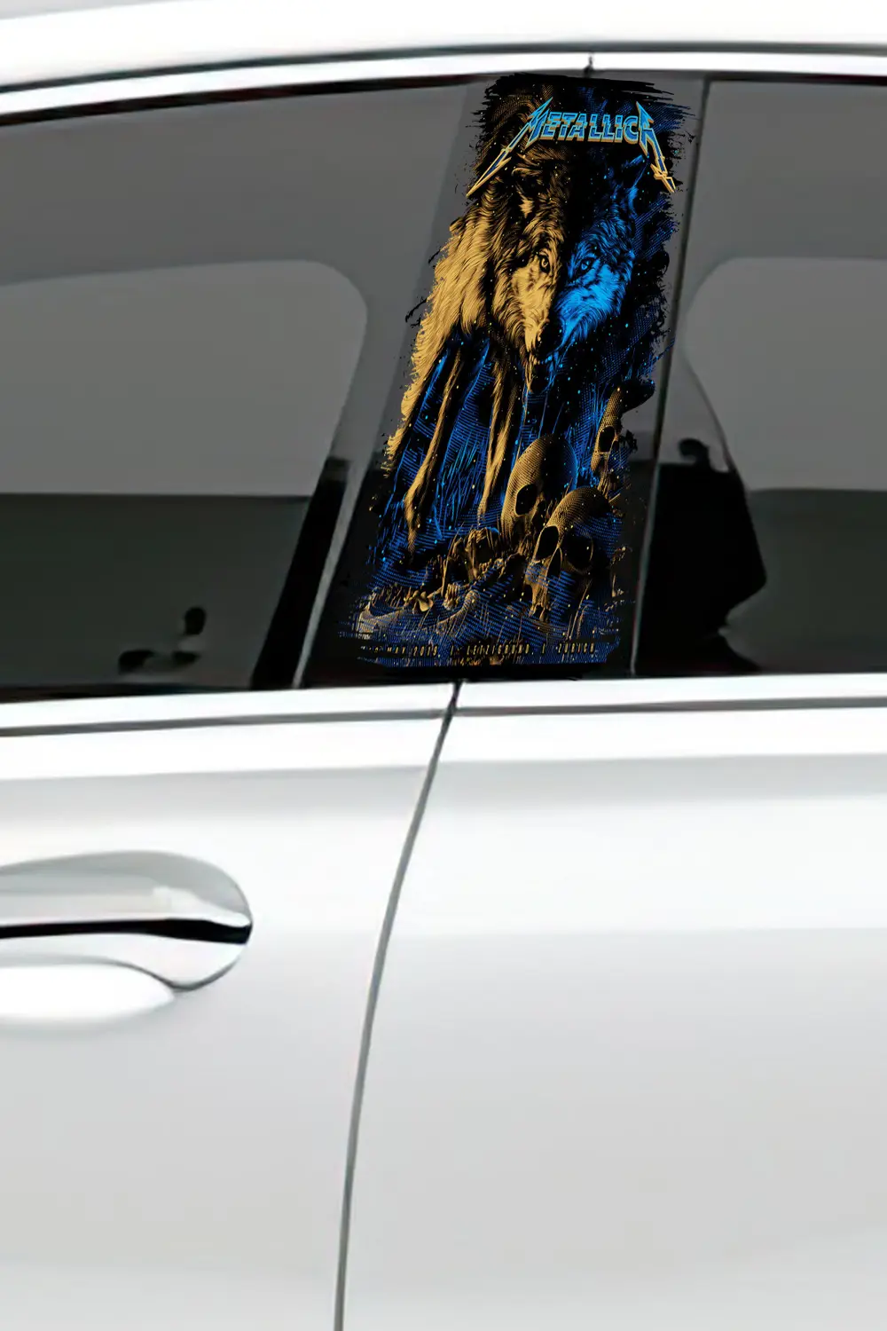 Araç Kapı Direk Kaplama Folyosu Desenli (Sağ Sol Takım) (2 Adet) 