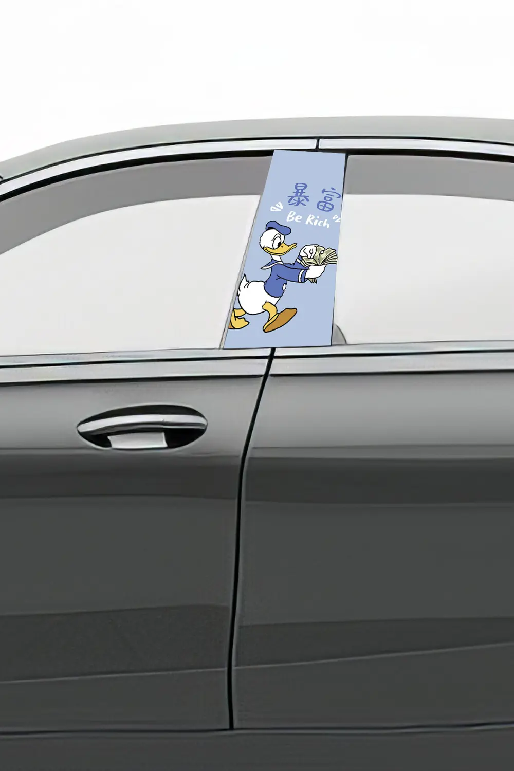 Araç Kapı Direk Kaplama Folyosu Desenli (Sağ Sol Takım) (2 Adet) 