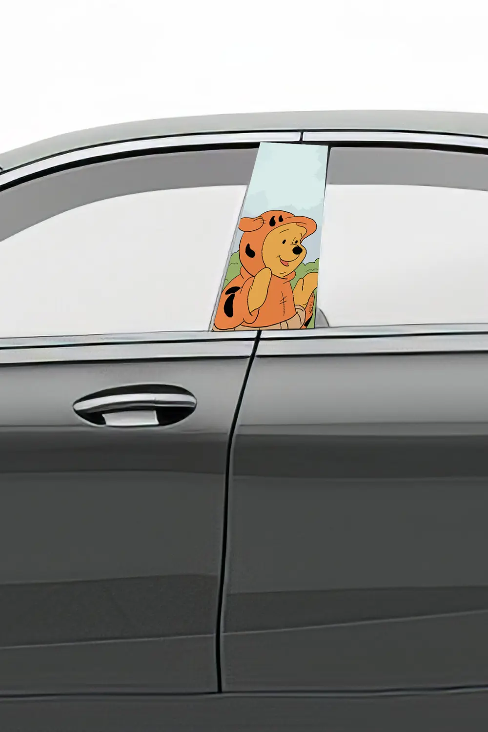 Araç Kapı Direk Kaplama Folyosu Desenli (Sağ Sol Takım) (2 Adet) 