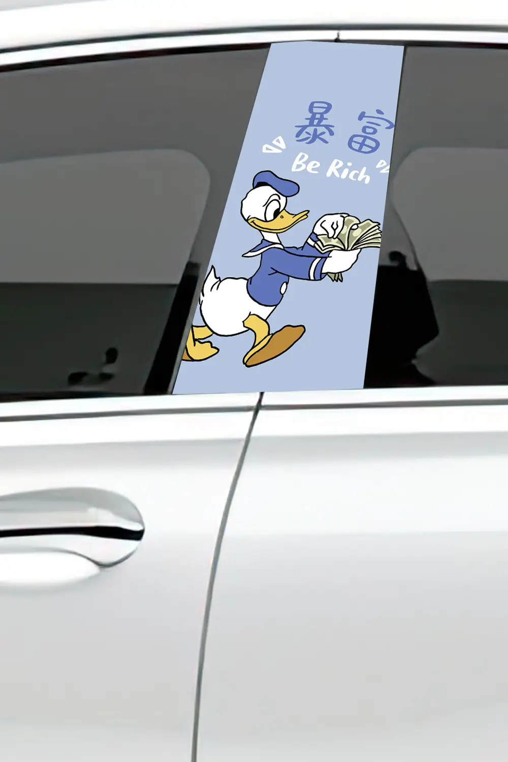 Araç Kapı Direk Kaplama Folyosu Desenli (Sağ Sol Takım) (2 Adet) 