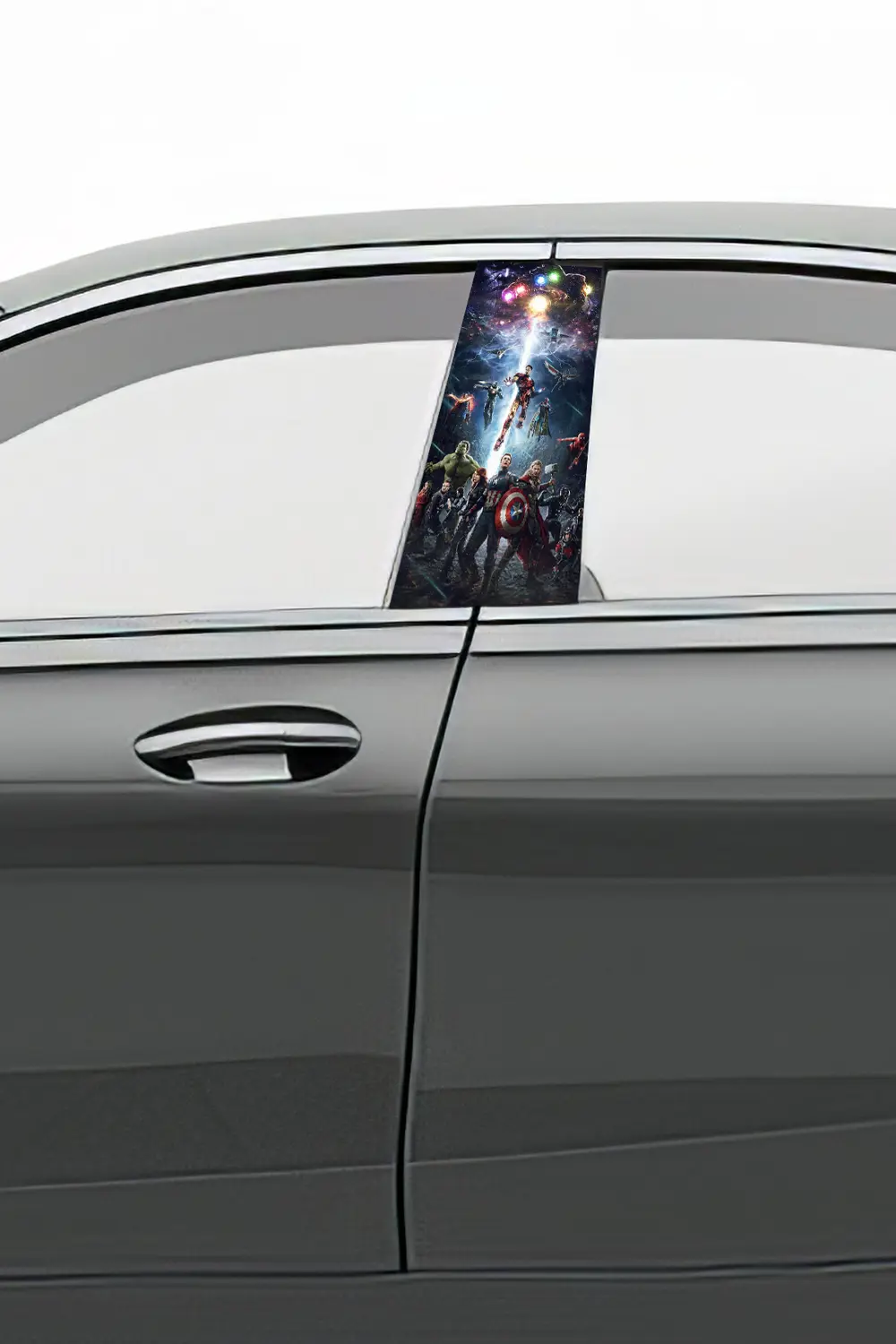 Araç Kapı Direk Kaplama Folyosu Desenli (Sağ Sol Takım) (2 Adet) 