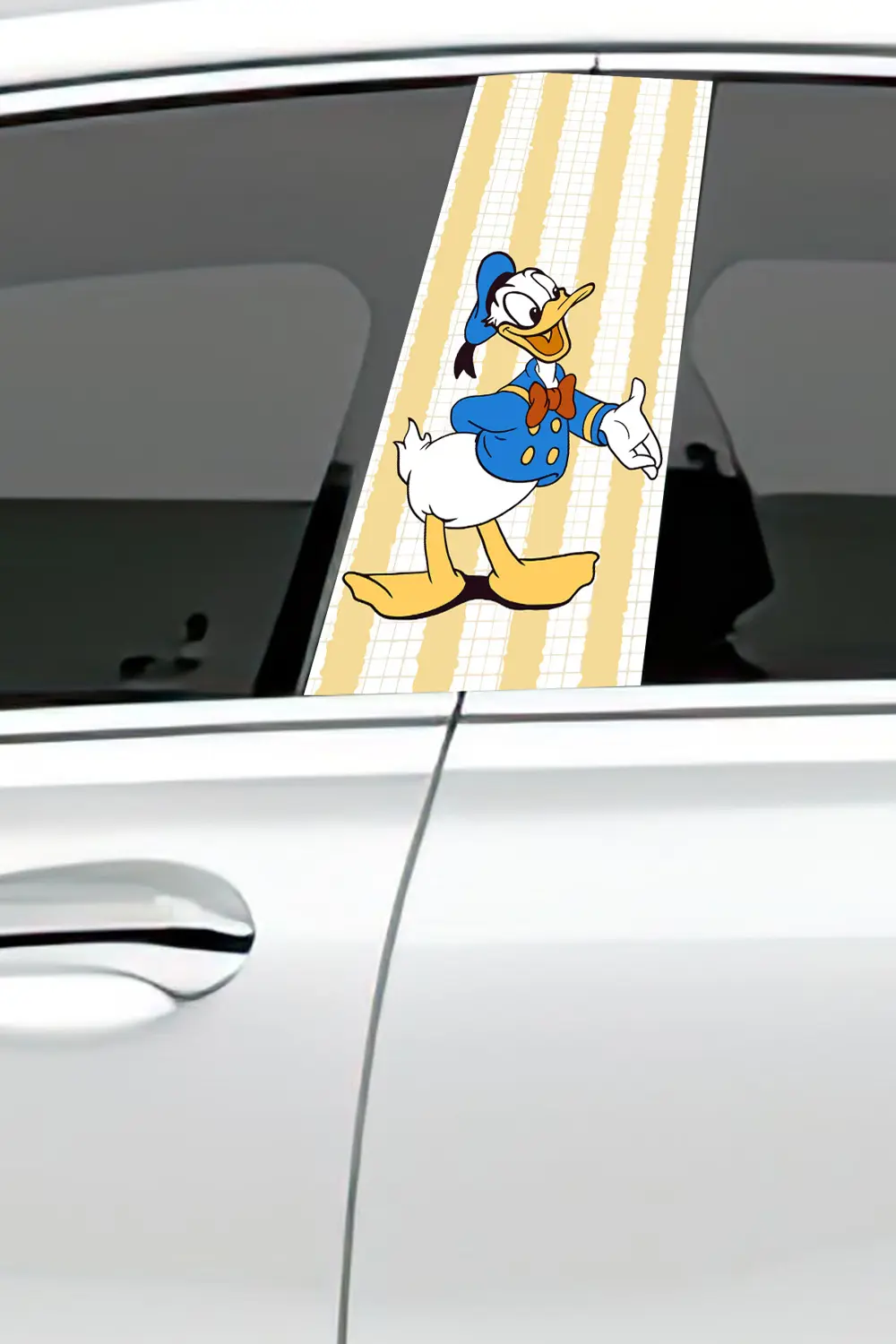 Araç Kapı Direk Kaplama Folyosu Desenli Sağ Sol Takım 2 Adet  22x