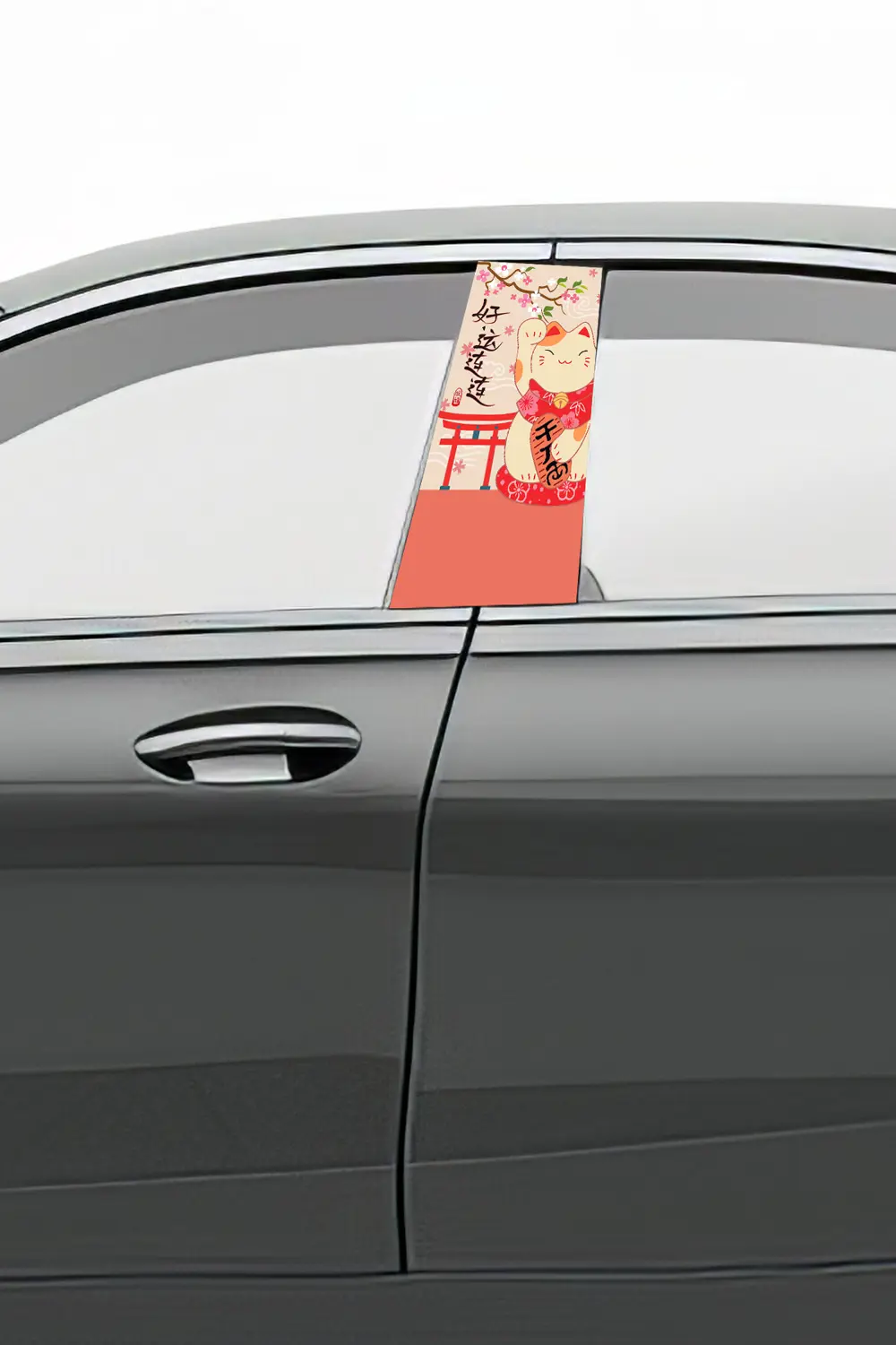 Araç Kapı Direk Kaplama Folyosu Desenli (Sağ Sol Takım) (2 Adet) 