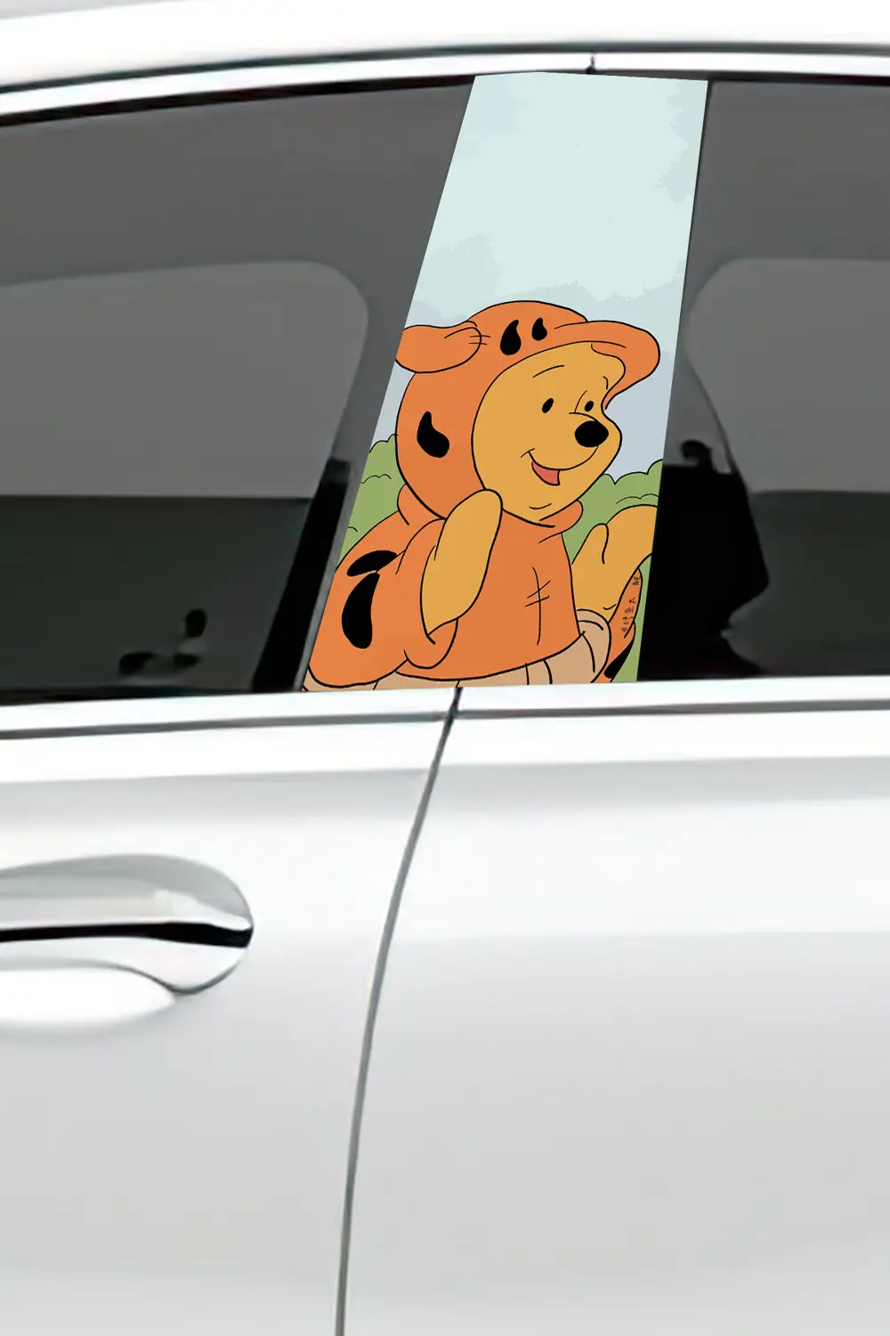 Araç Kapı Direk Kaplama Folyosu Desenli (Sağ Sol Takım) (2 Adet) 