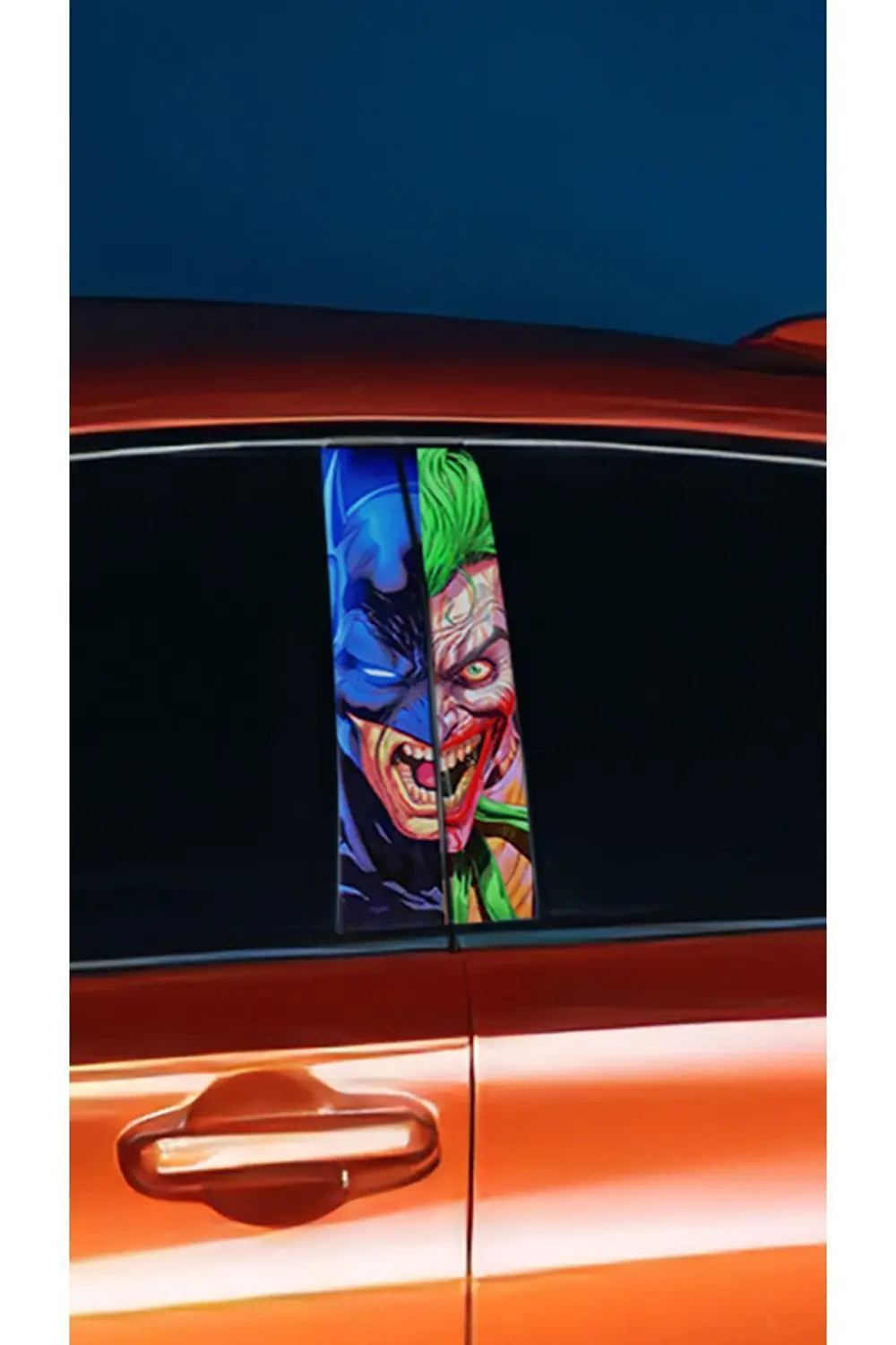 Araç Kapı Direk Kaplama Folyosu Joker Desenli (SAĞ SOL TAKIM) (2 