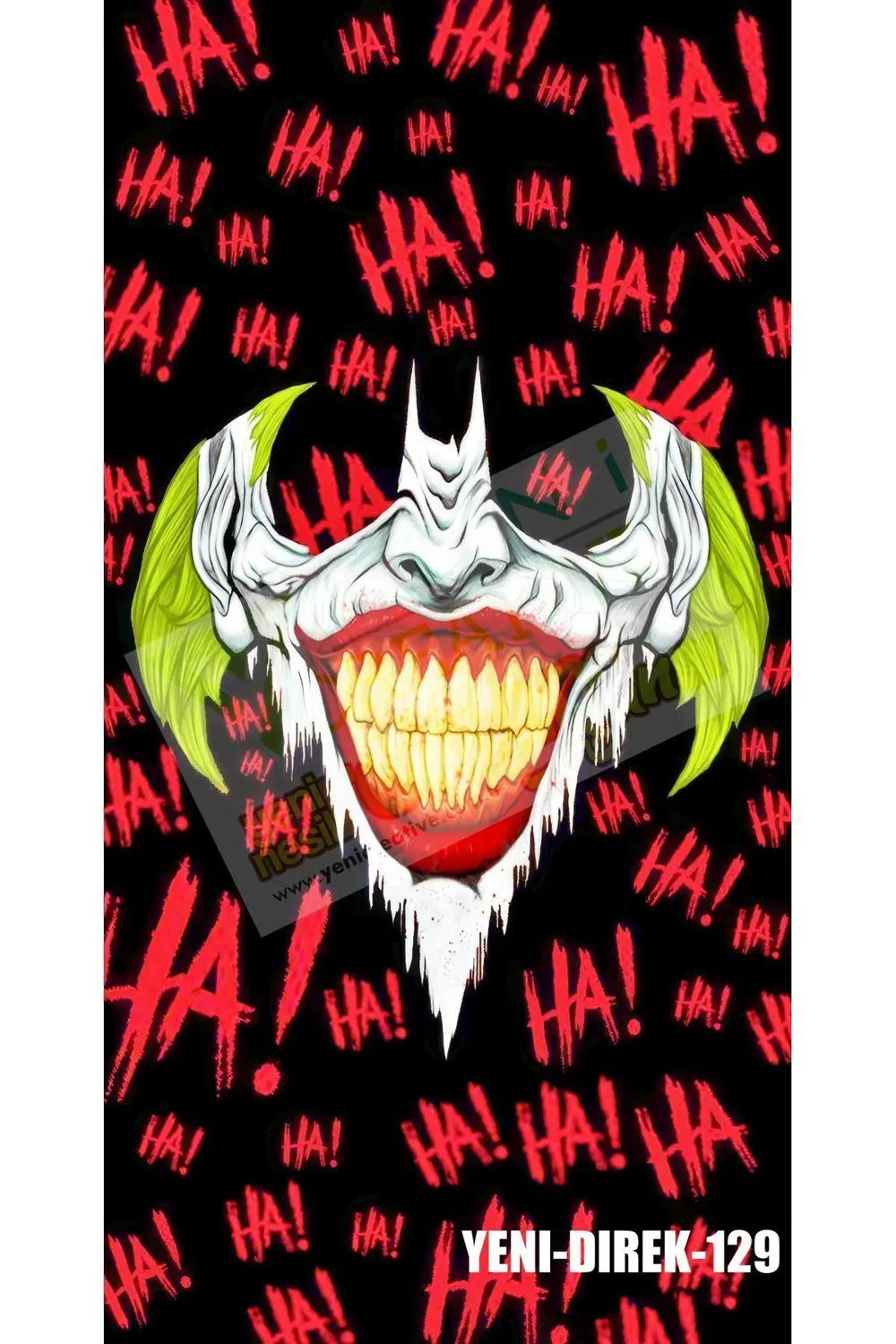 Araç Kapı Direk Kaplama Folyosu Joker Desenli (SAĞ SOL TAKIM) (2 