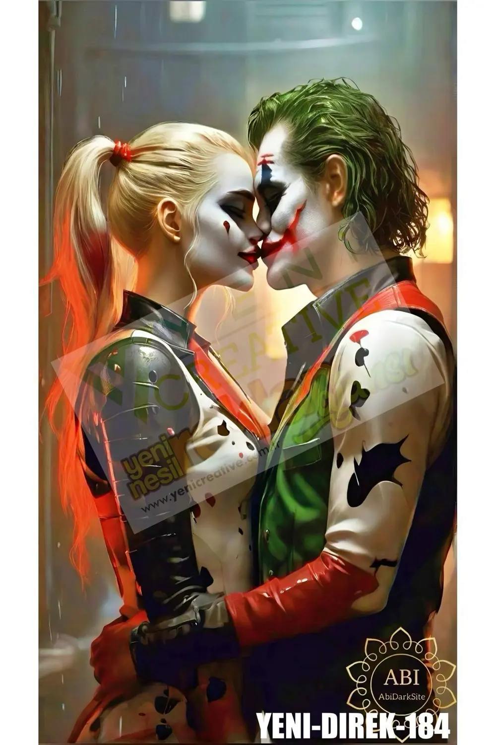 Araç Kapı Direk Kaplama Folyosu Joker Desenli (SAĞ SOL TAKIM) (2 