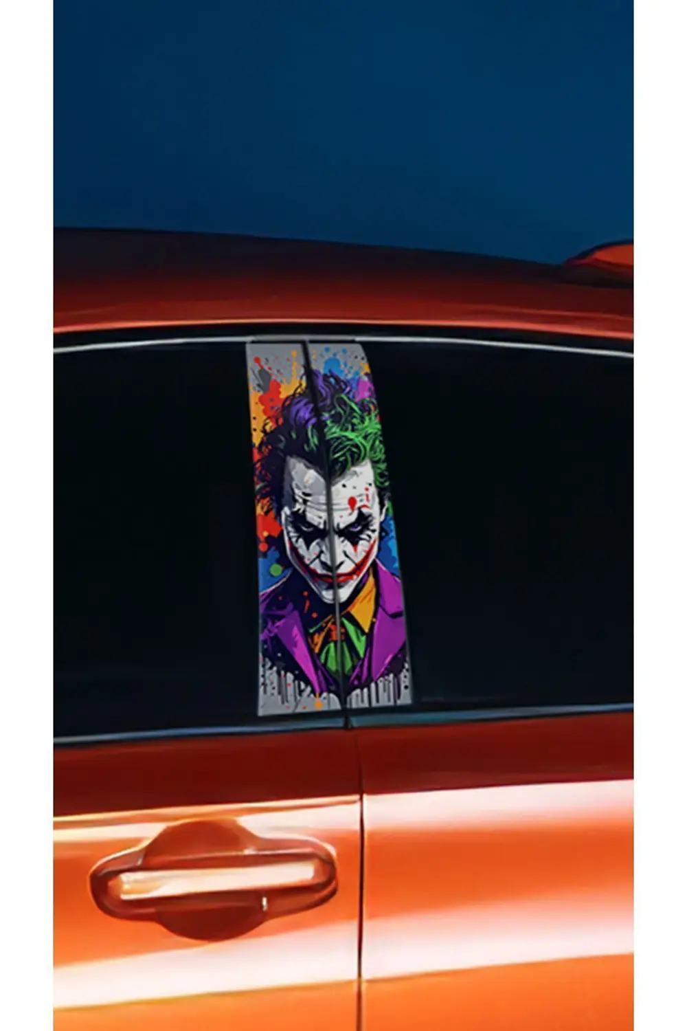 Araç Kapı Direk Kaplama Folyosu Joker Desenli (SAĞ SOL TAKIM) (2 