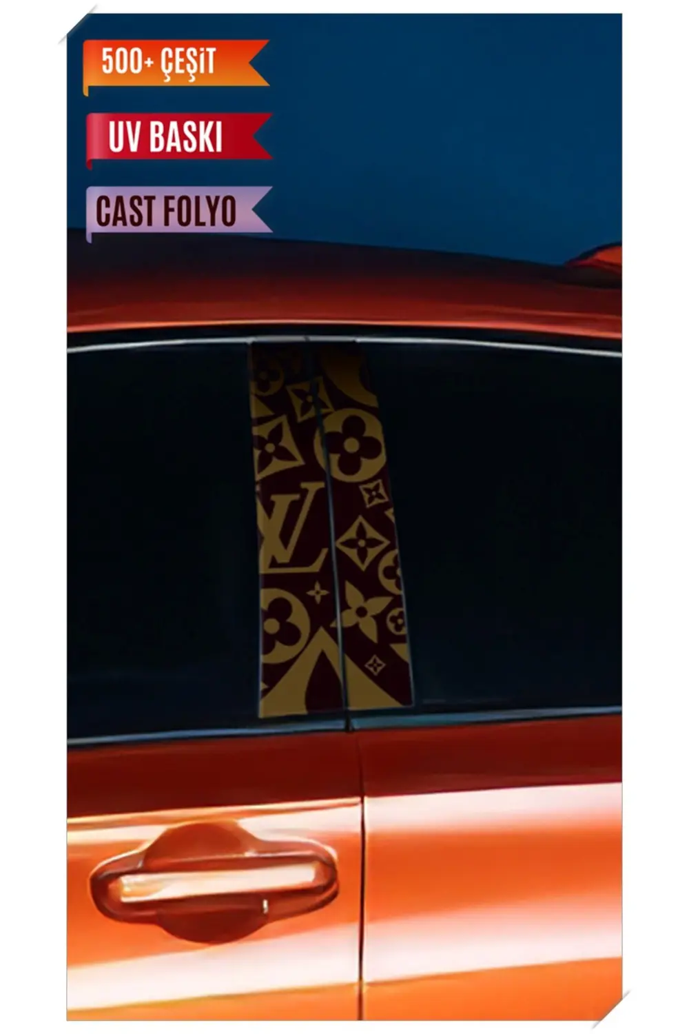 Araç Kapı Direk Kaplama Folyosu VL Desenli (Sağ Sol Takım) (2 Ade