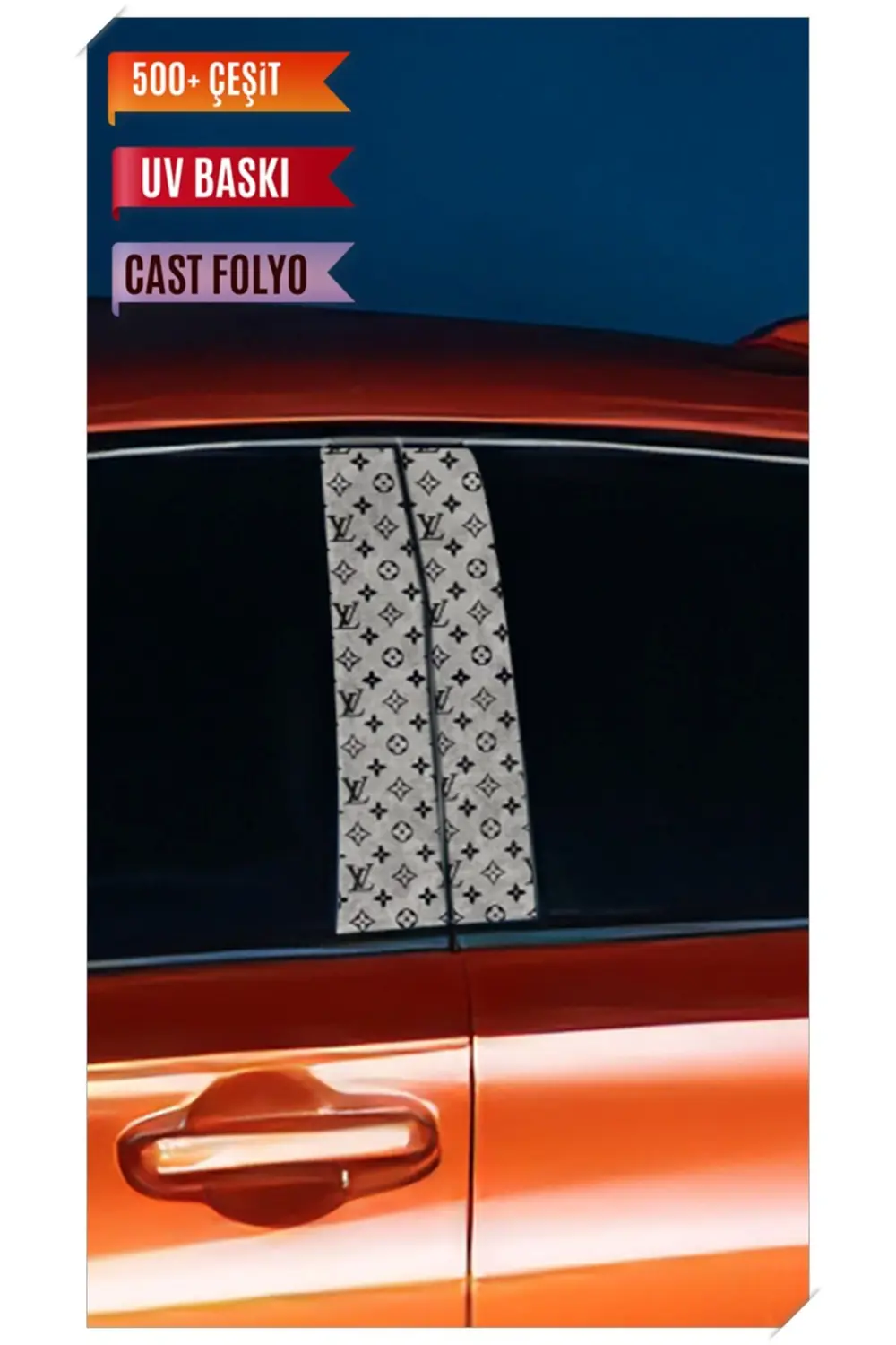 Araç Kapı Direk Kaplama Folyosu VL Desenli (Sağ Sol Takım) (2 Ade