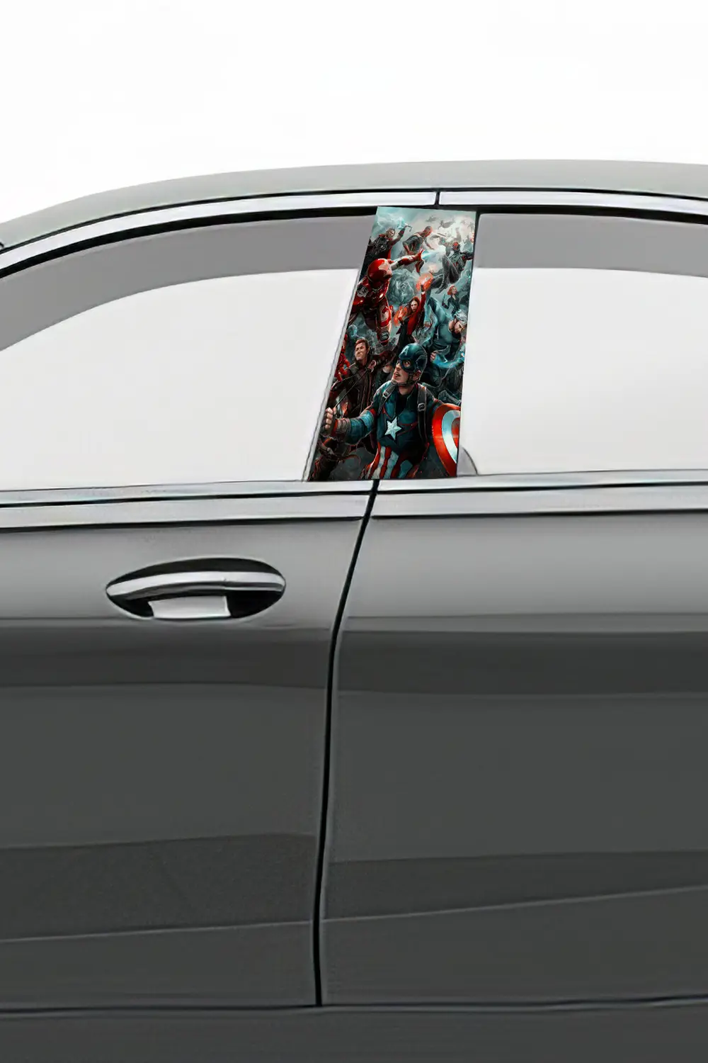 Araç Kapı Uyumlu  Direk Kaplama Folyosu Desenli (Sağ Sol Takım) (