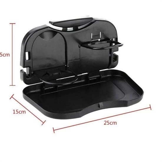 Araç Katlanır Tepsi Koltuk Arkası Katlanır Seyahat İçin Siyah Ren