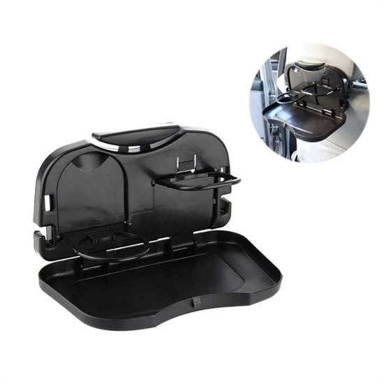 Araç Katlanır Tepsi Koltuk Arkası Katlanır Seyahat İçin Siyah Ren