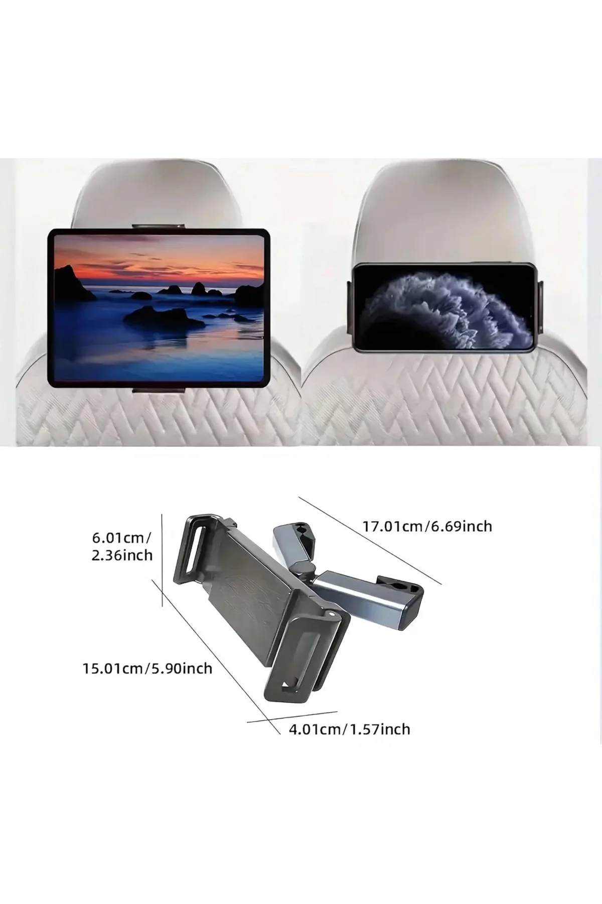 Araç Koltuk Arkası Tablet Tutucu, Telefon Tutucu, Tablet/Telefon Araç Koltuk Arkası Tablet Tutucu, Telefon Tutucu, Tablet/Telefon