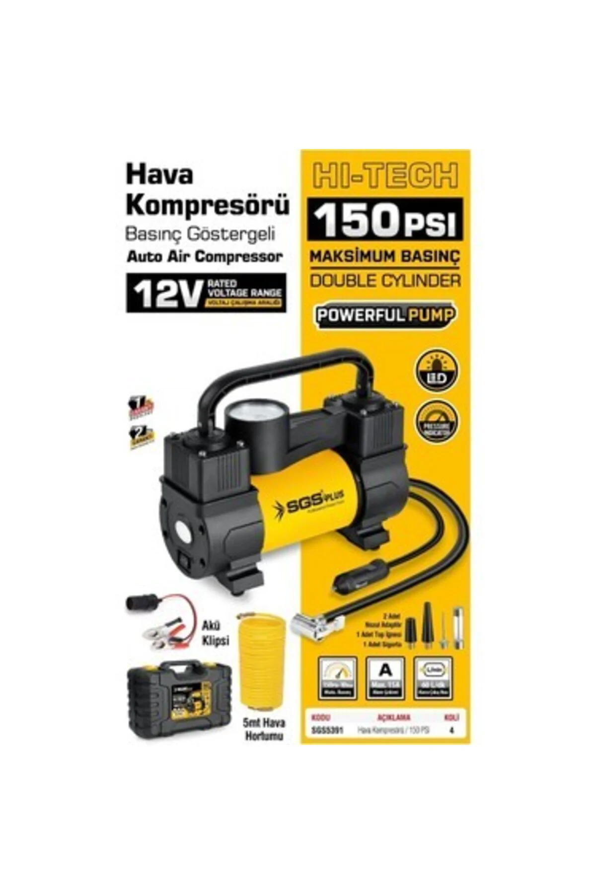 Araç Kompresörü 12V SGS5391