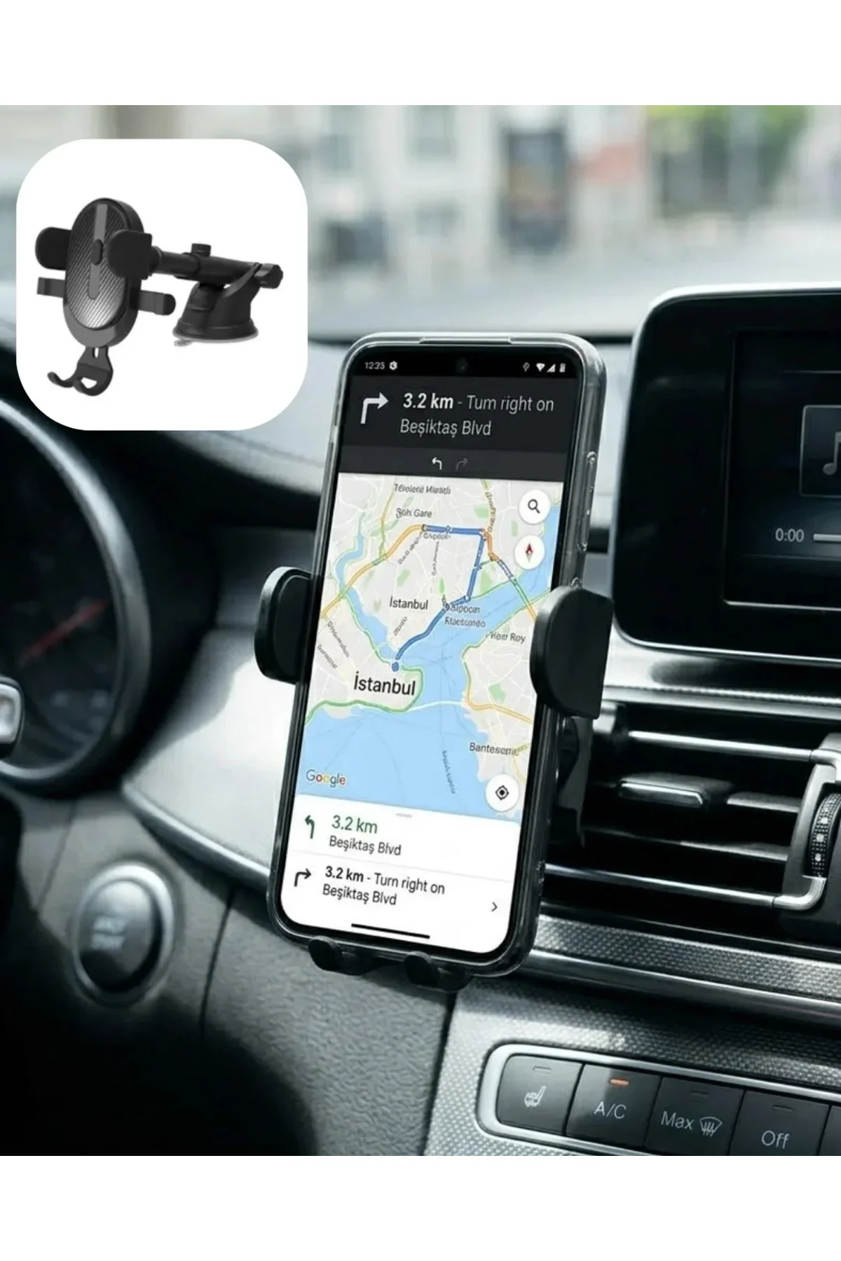 Araç Konsol Telefon Tutucu Ayarlanabilir Telefon Standı Araç Konsol Telefon Tutucu Ayarlanabilir Telefon Standı