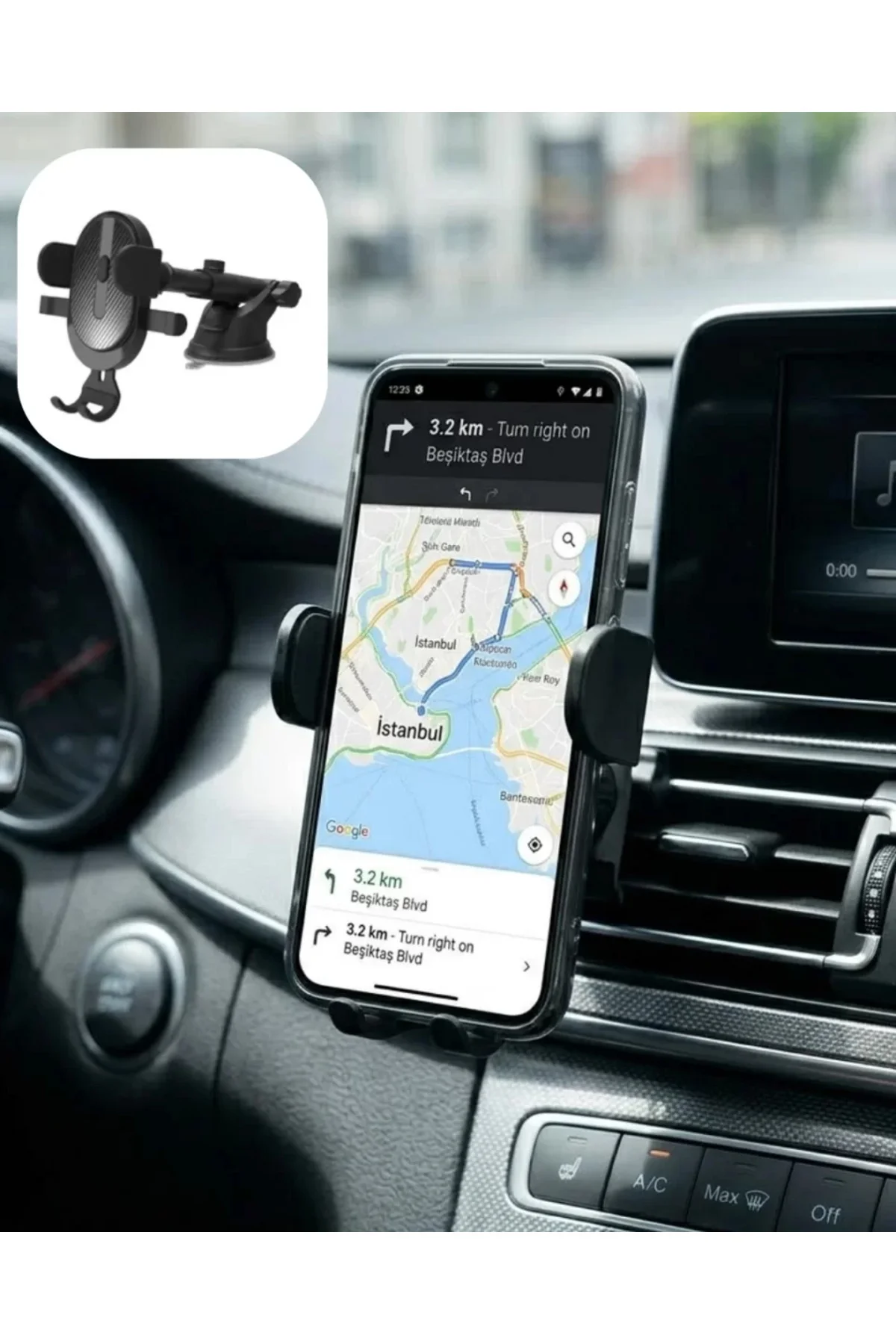 Araç Konsol Telefon Tutucu Ayarlanabilir Telefon Standı