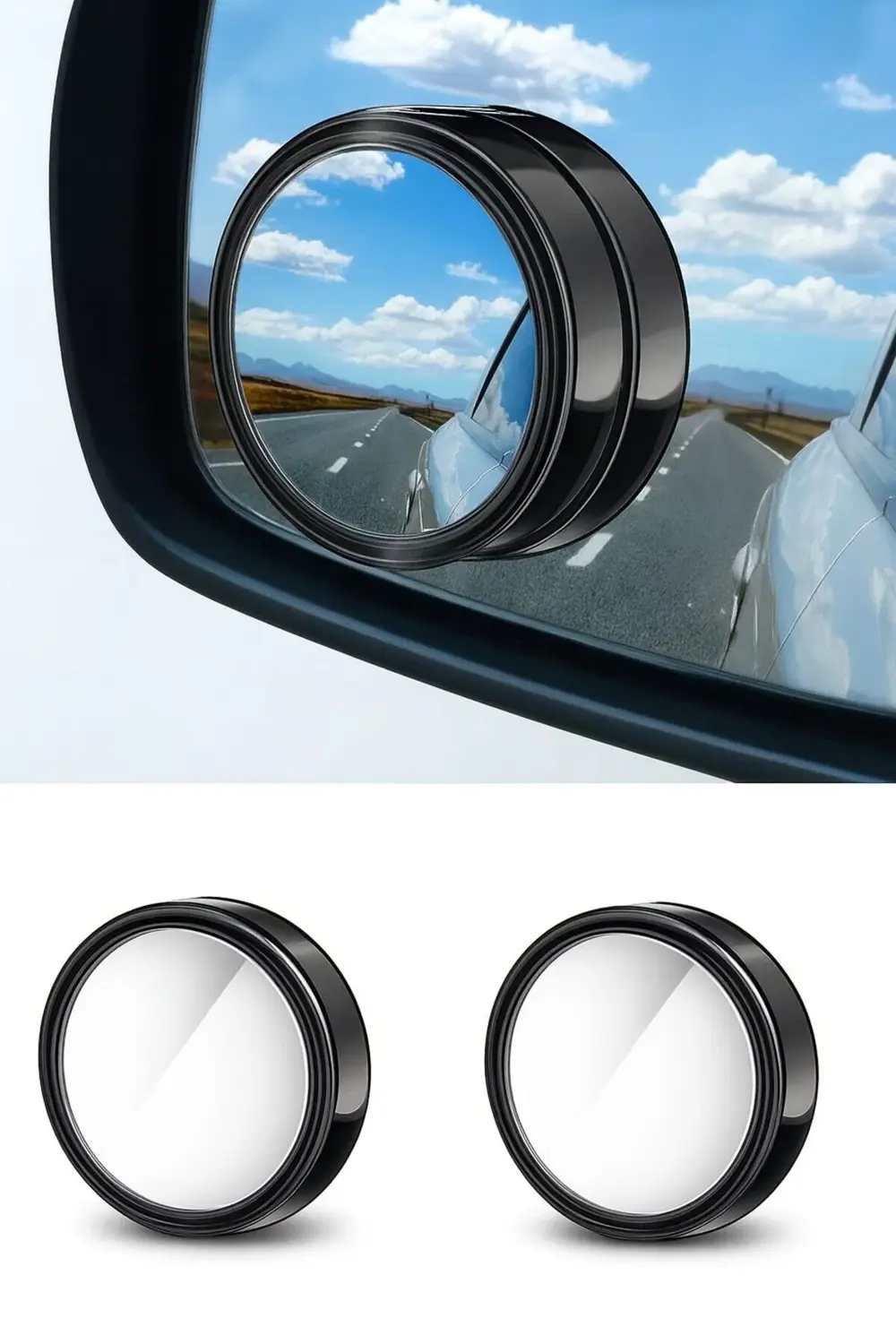 Araç Kör Nokta Aynası – 360° Döner Yan Ayna Aparatı-Tüm araçlara