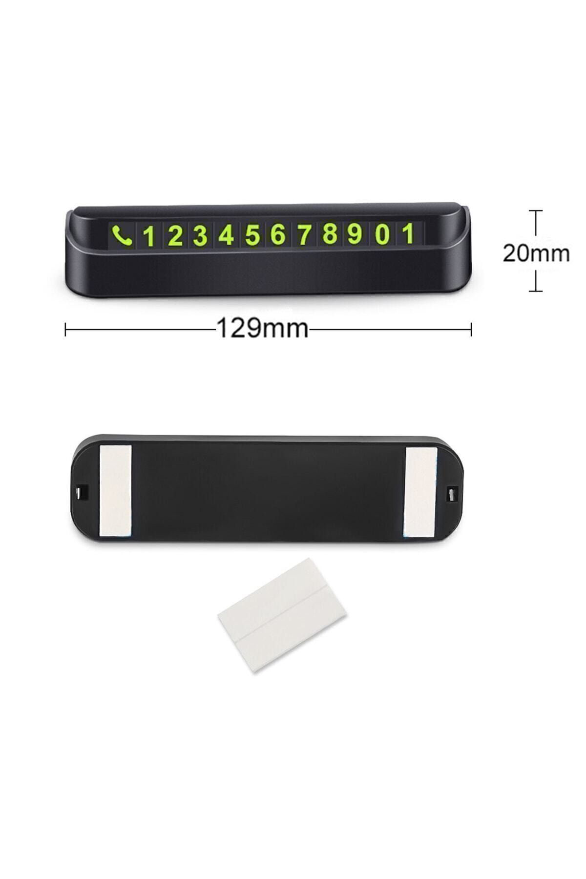 Araç Numaratör Torpido Üzeri Park Telefon Numaratörü