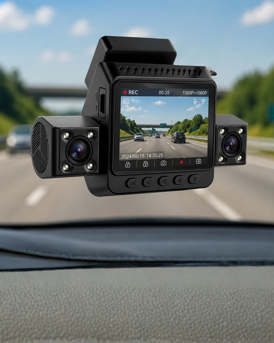Araç Ön Arka İç Kamera Sistemi Full HD Hareket Sensörlü Kayıt Cihazı Fiyatı, Yorumları ve Özellikleri