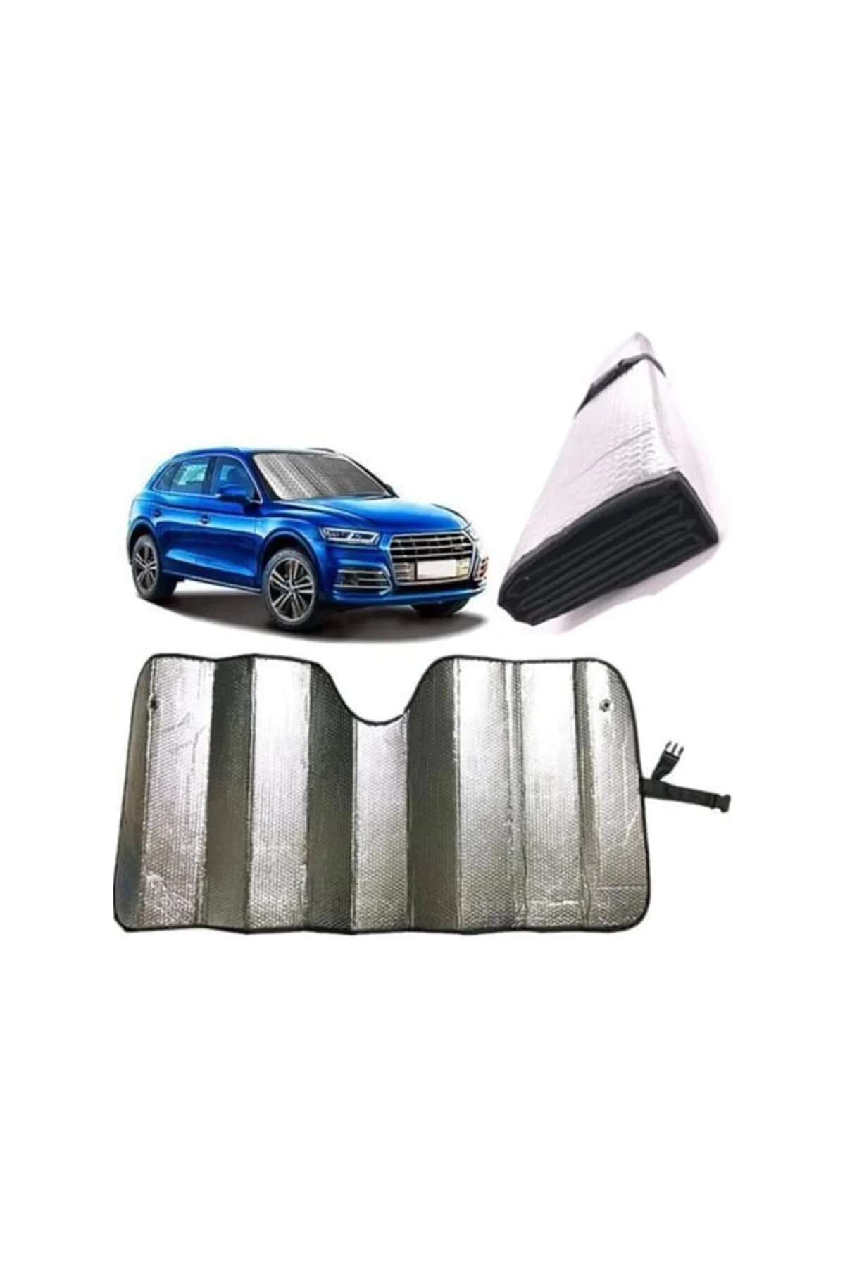 Araç Ön Cam Güneş Koruma Isı Önleyici Katlanabilir Model Fiat Egea Honda Civic Ford Focus Dacia Duster