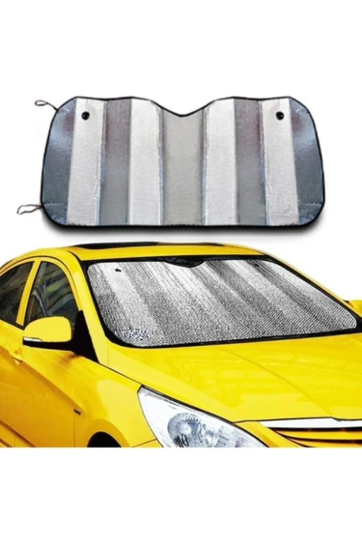 Araç Ön Cam Güneşlik UV ve Isı Koruma Katlanabilir Toyota Corolla Skoda Superb Dacia Duster Ford Foc