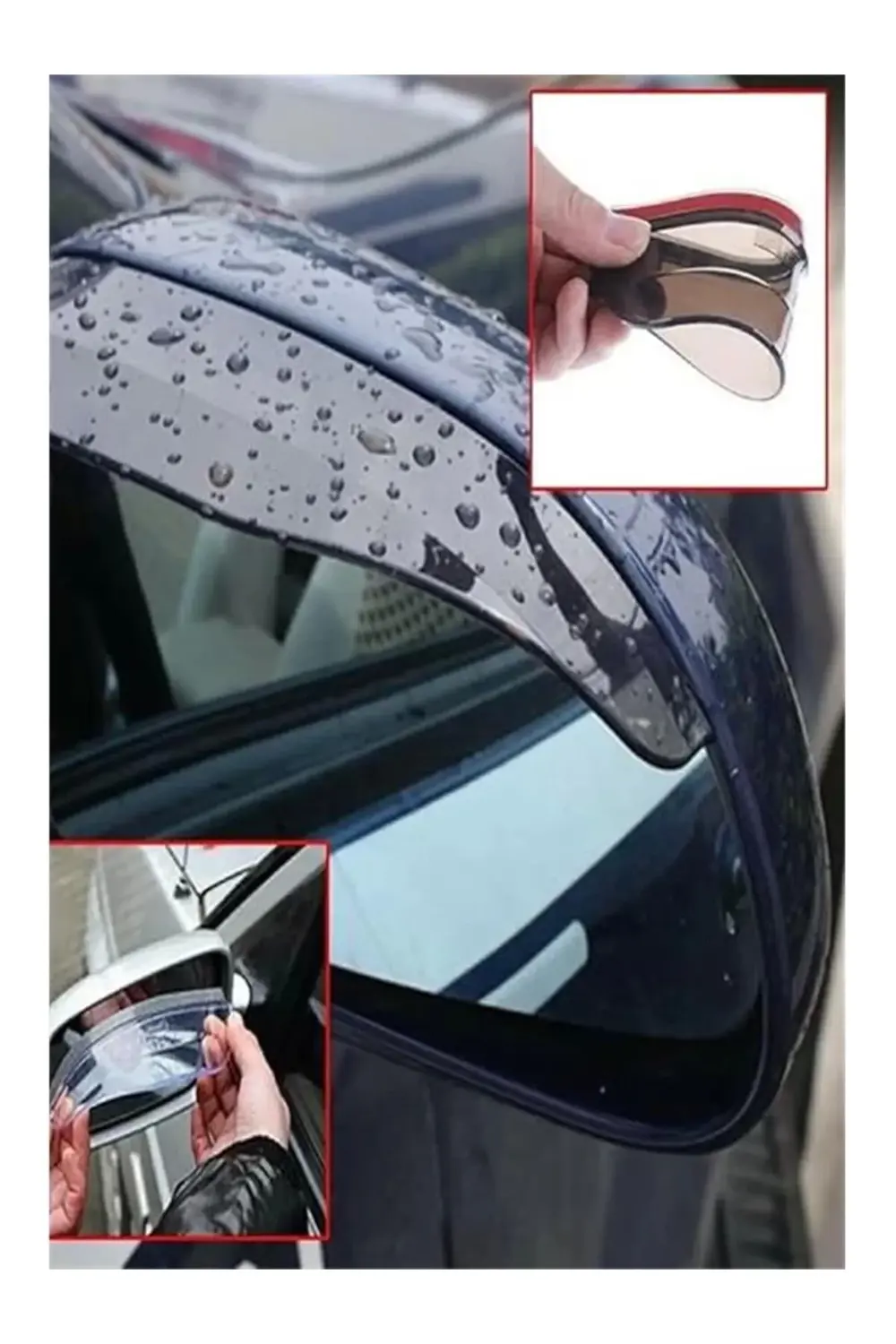 Araç Oto Araba Ayna Yağmur Koruyucu Rüzgarlık Yağmurluk