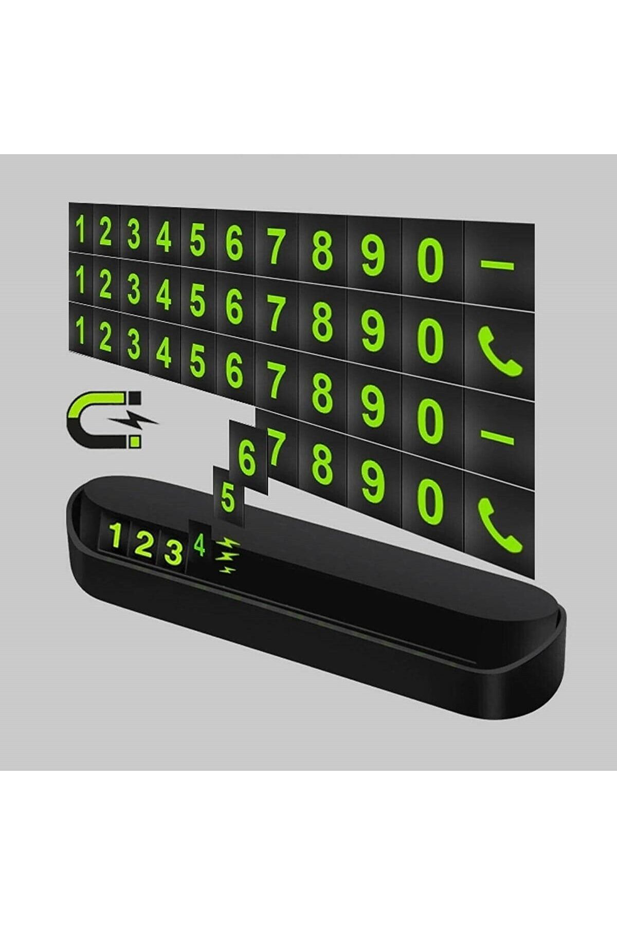 Araç Park Numaratör Numaratik Parktel Numaralık Park Tel Fosforlu Aç Kapa