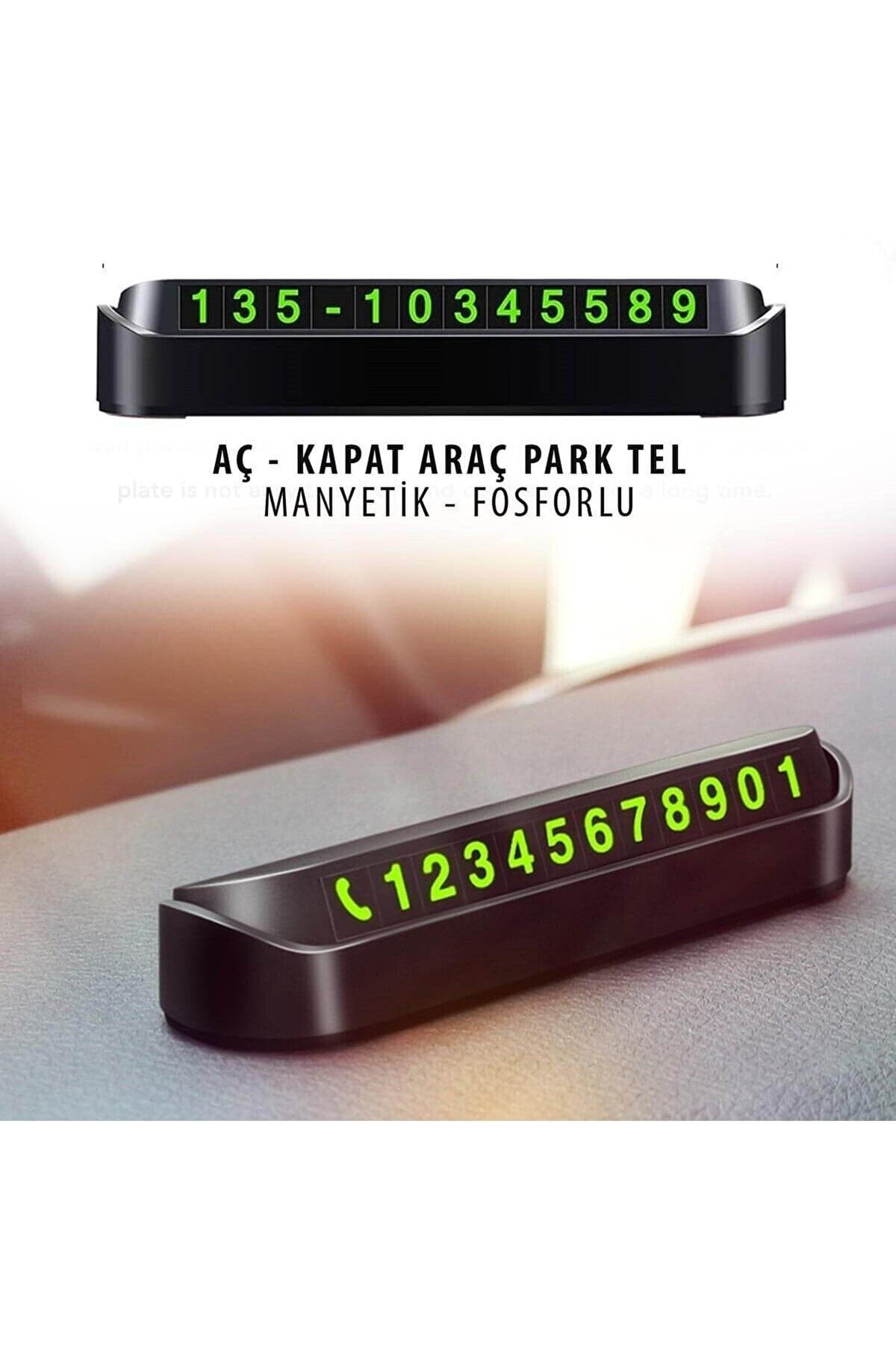 Araç Park Numaratör Numaratik Parktel Numaralık Park Tel Fosforlu Aç Kapa