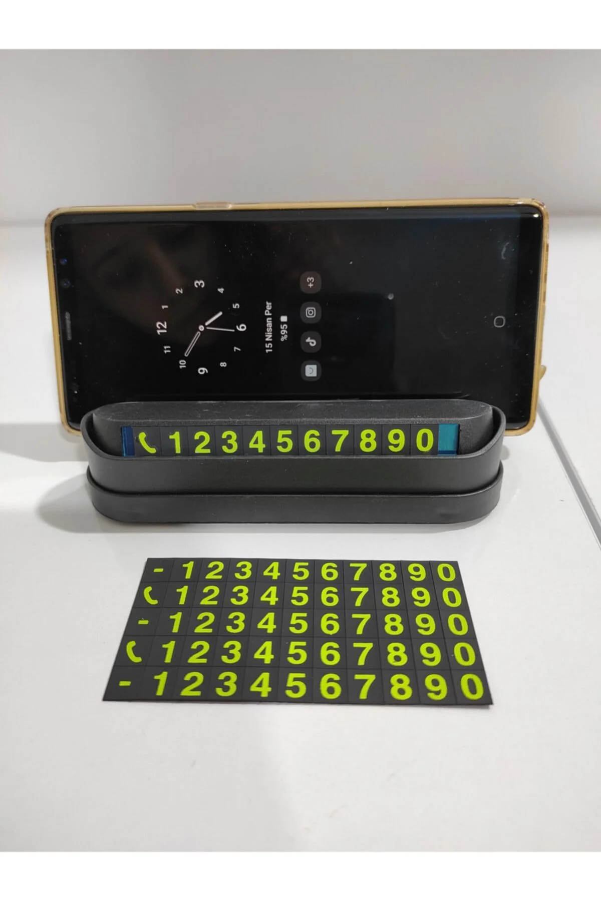 Araç Park Tel Numaratörü-mıknatıslı Kendinden Yapıskanlı Telefon 