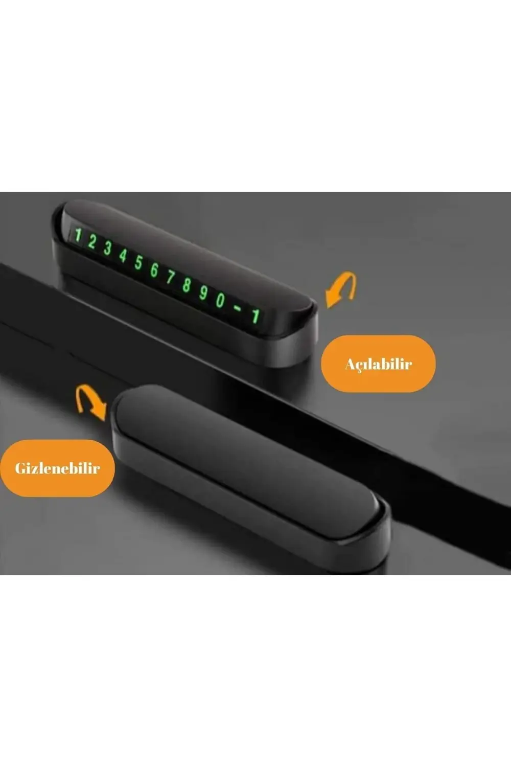 Araç Torpido Üstü Aç Kapa Numaratör, Fosforlu Numaratör, Park Num