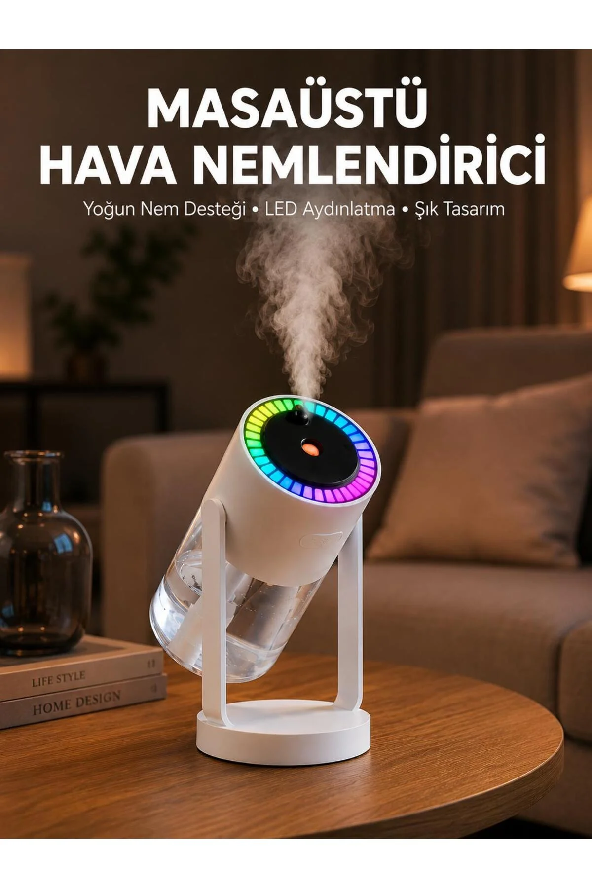 Araç Ve Ev İçin Hava Nemlendirici Projektörlü Sessiz Buhar Yeni Nesil Araç Ve Ev İçin Hava Nemlendirici Projektörlü Sessiz Buhar Yeni Nesil