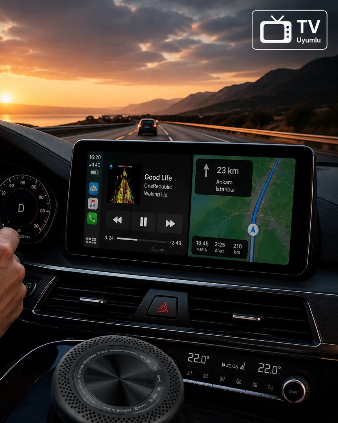 Araç ve TV Uyumlu CarPlay Box 4GB RAM 64GB Hafıza HDMI Android Sistem