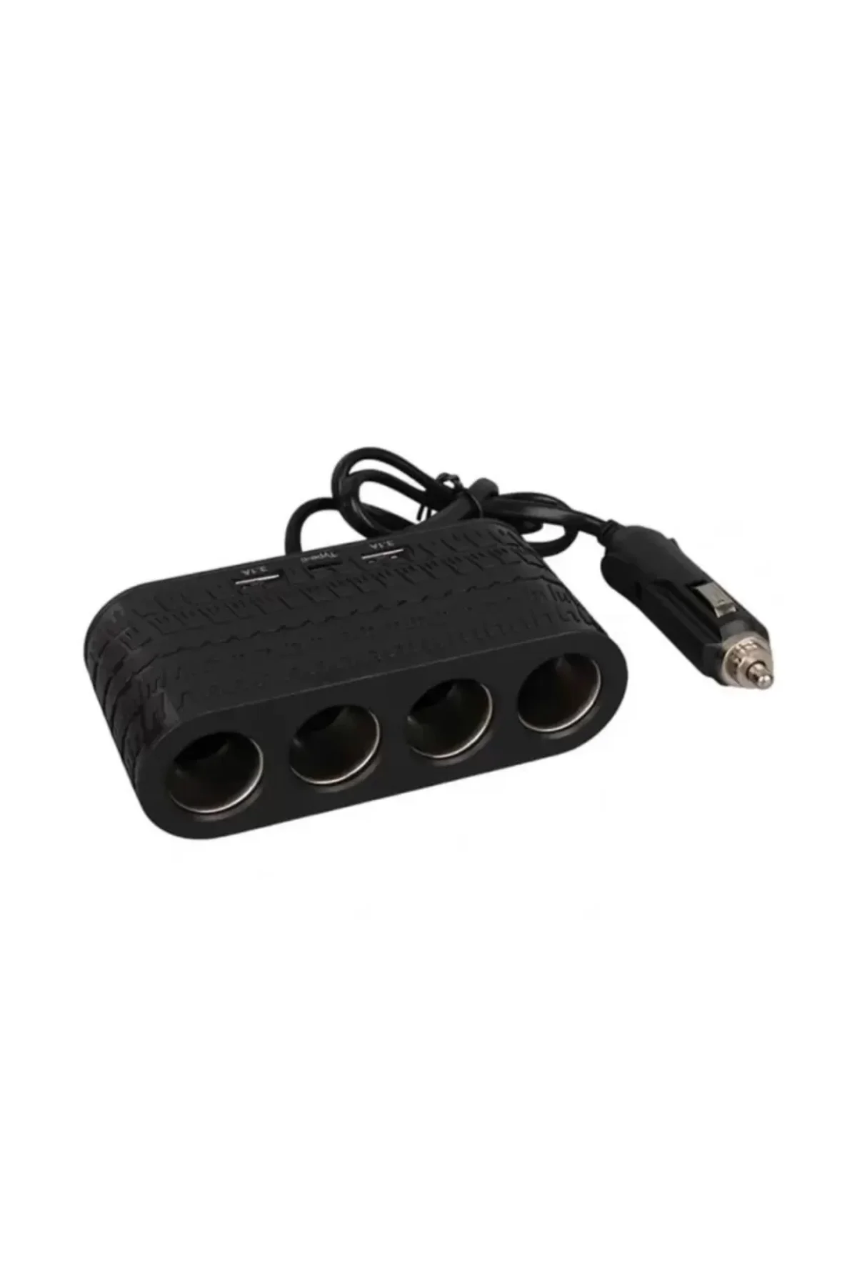 Araçlar İçin 4’lü Çakmak Çoklayıcı Type C USB ve Koruma Sistemli