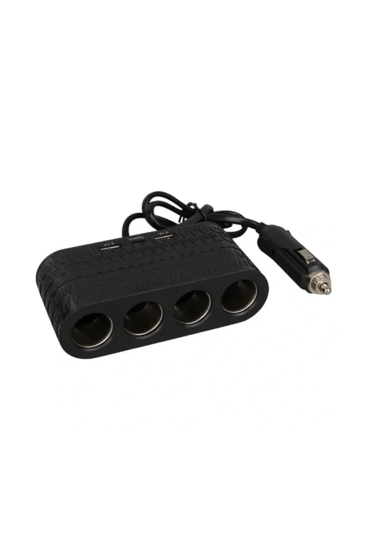 Araçlar İçin 4’lü Çakmak Çoklayıcı Type C Usb Ve Koruma Sistemli