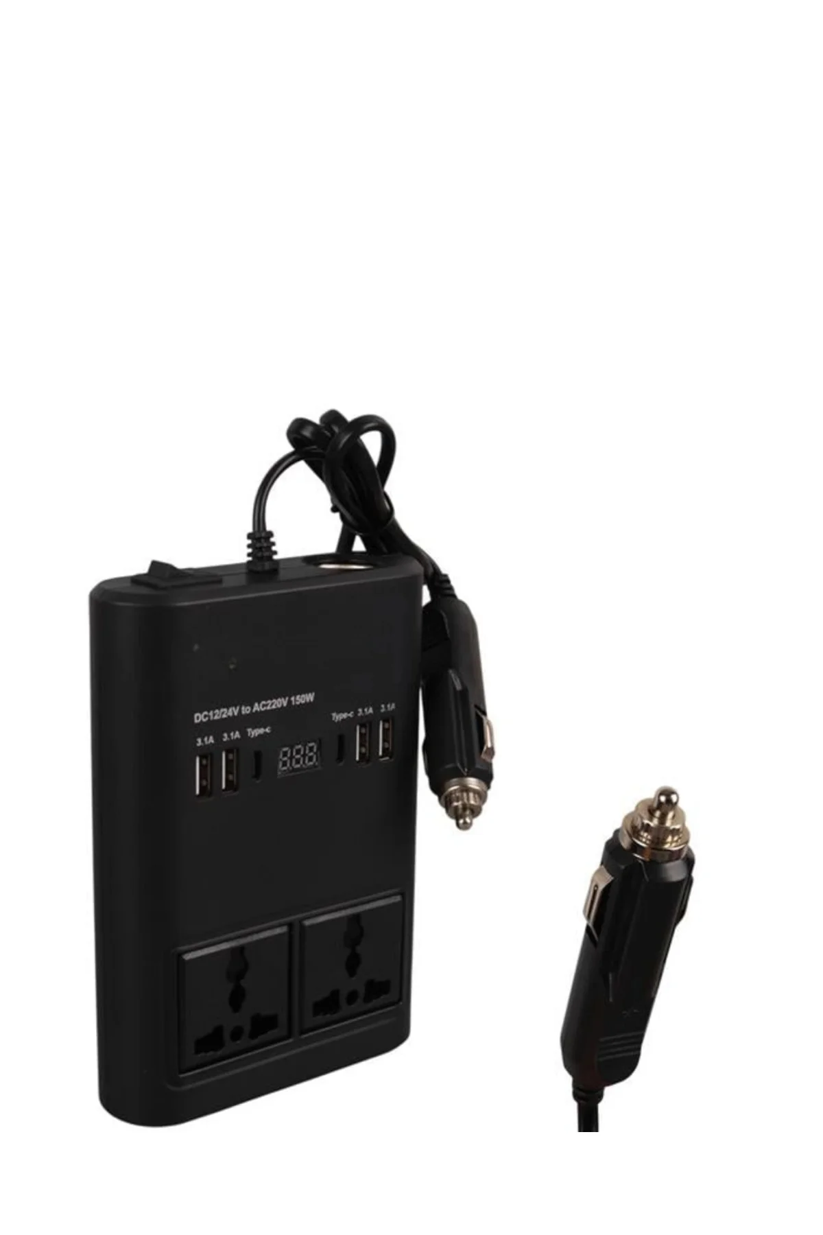 Araçta 220v Kullanım Sağlayan Usb Destekli Güç İnvertörü