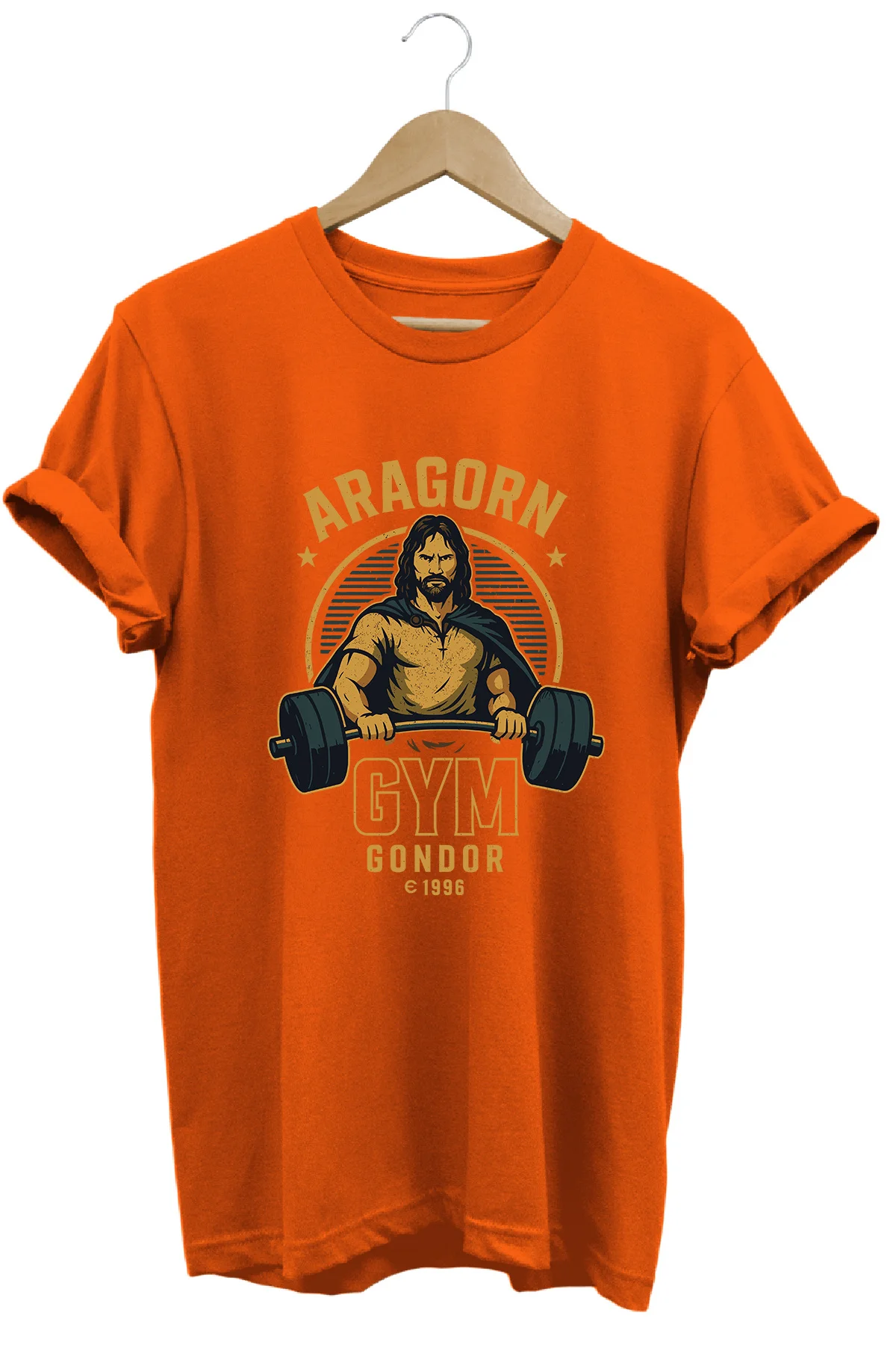 Aragorn Gym LOTR Regular Fit %100 Pamuk Yumuşak Dokulu Bisiklet Y