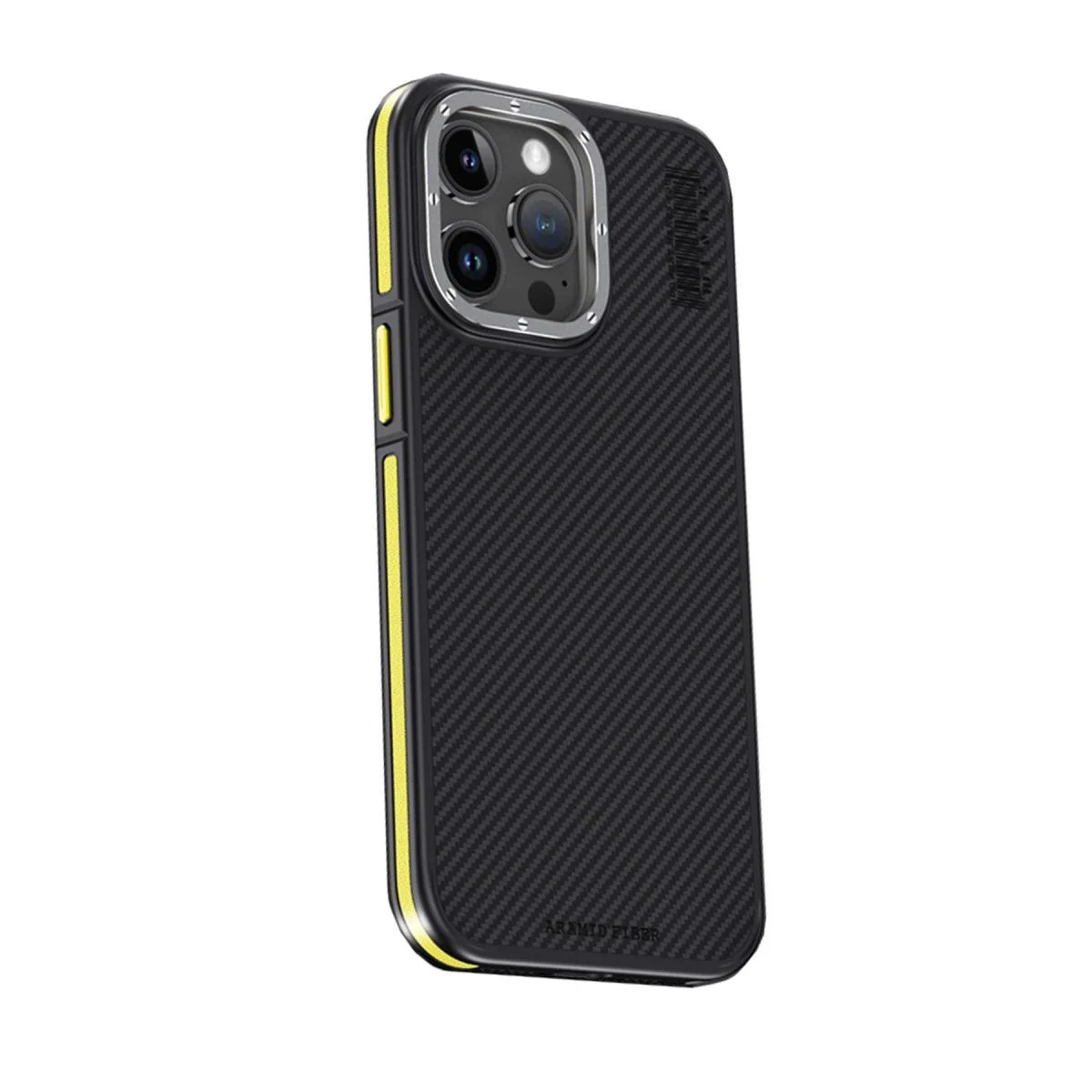 Aramid 600D Kevlar iPhone 15 Pro Max ile Uyumlu MagSafe Kılıf - Sarı Karbon Fiber Fiyatı, Yorumları ve Özellikleri