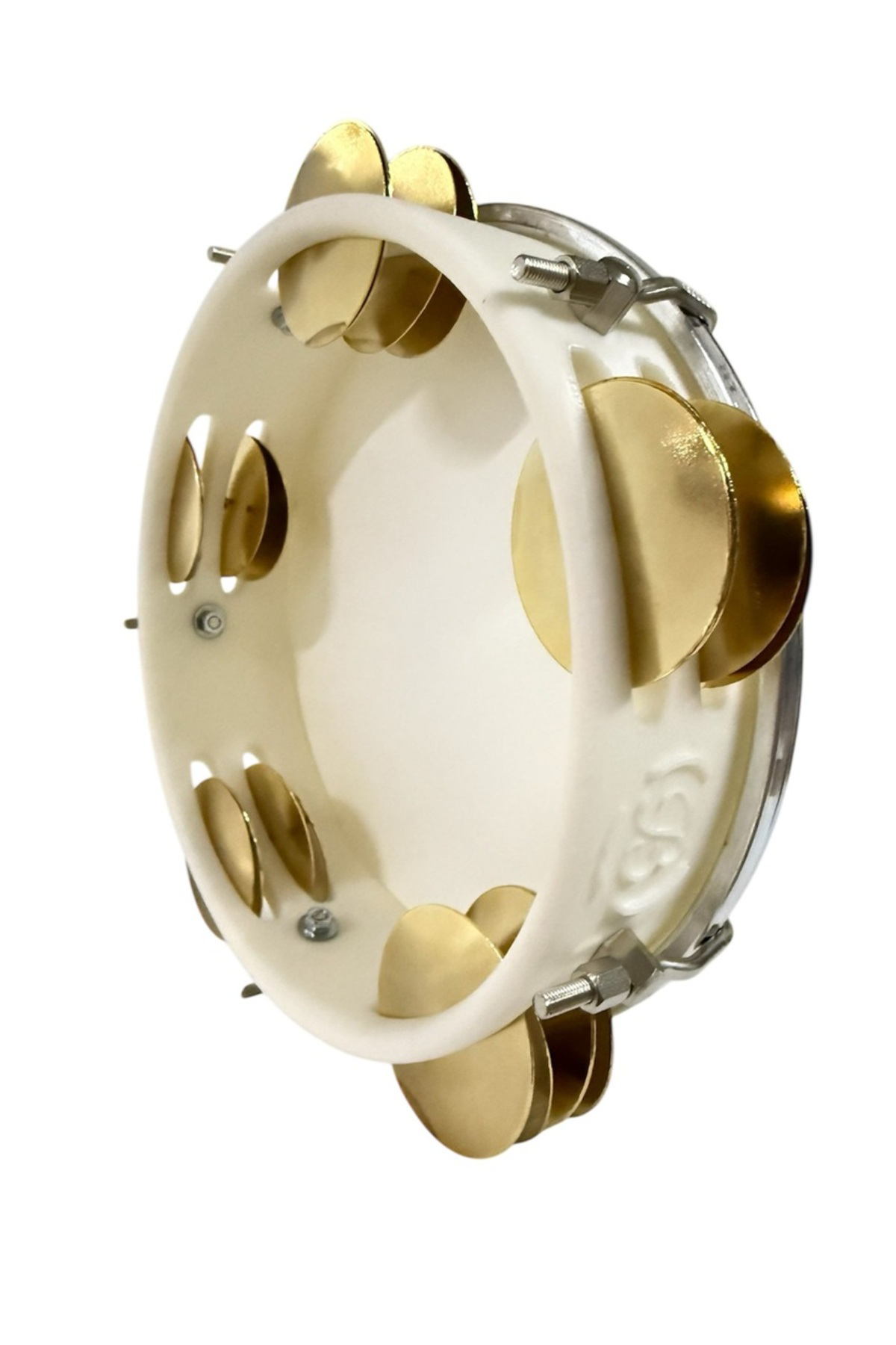 Arap Fasıl Tefi Profesyonel Carbon Beyaz Renk Kasnak Beyaz Film Z